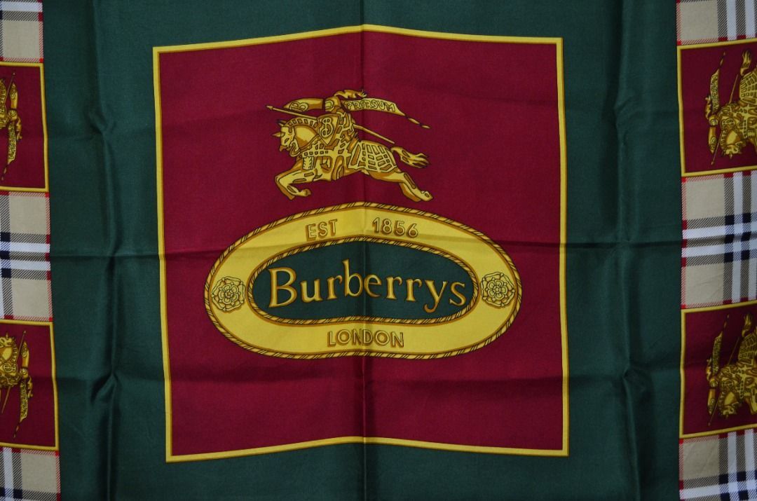 Burberry × Vintage Vintage 90s Burberrys London Silk Handkerchief Size ONE SIZE - 5 Thumbnail