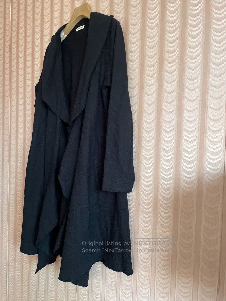 Issey Miyake Issey Miyake Black Wool Trench Coat Jacket Size M / US 6-8 / IT 42-44 - 5 Thumbnail