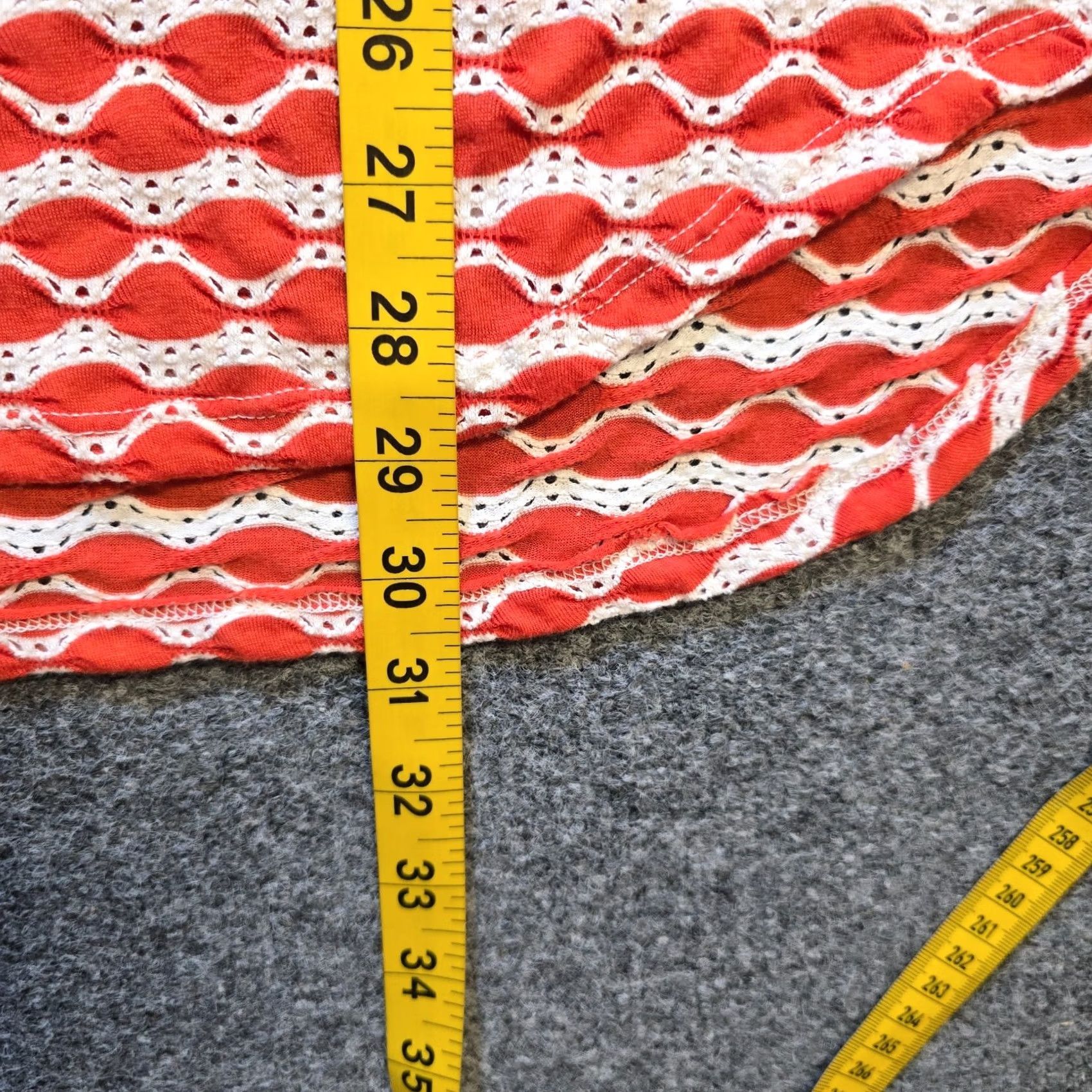 Vintage For Cynthia Top Womens L Orange Size Stretchy Pockets Tunic Beach Coverup Size L / US 10 / IT 46 - 7 Thumbnail