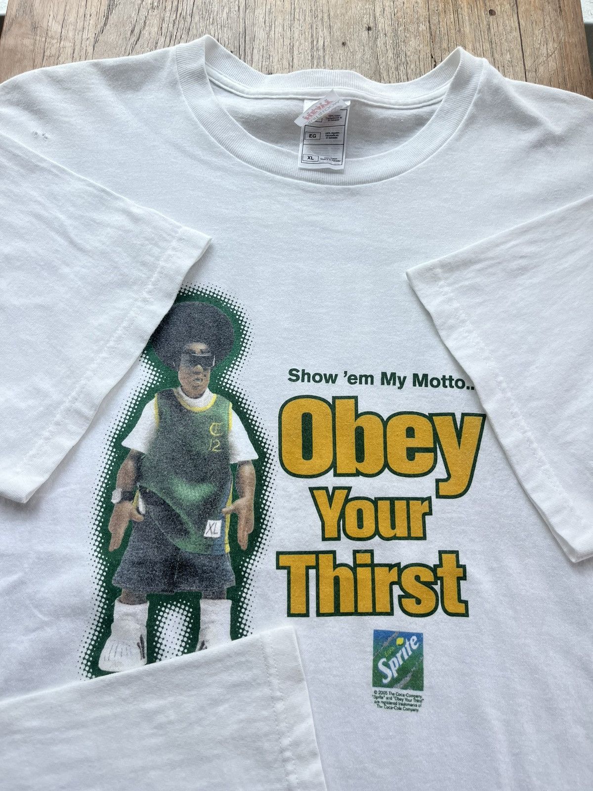 Vintage Vintage Seattle SuperSonics Obey Your Thirst 2005’s Tshirt Size US XL / EU 56 / 4 - 8 Thumbnail