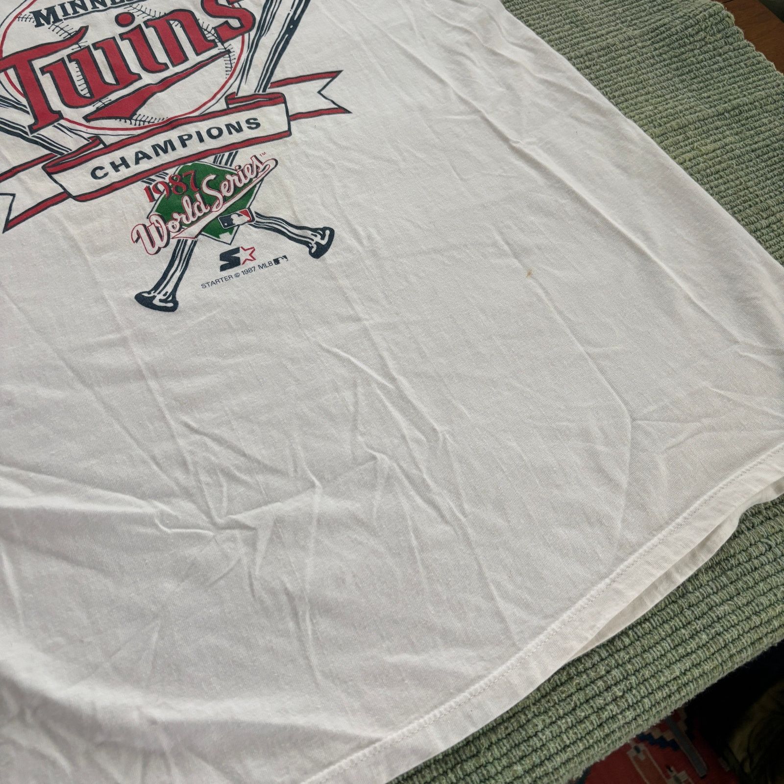 Starter × Vintage Vintage 1987 Minnesota Twins World Series Champions Tee XL Size US XL / EU 56 / 4 - 6 Thumbnail