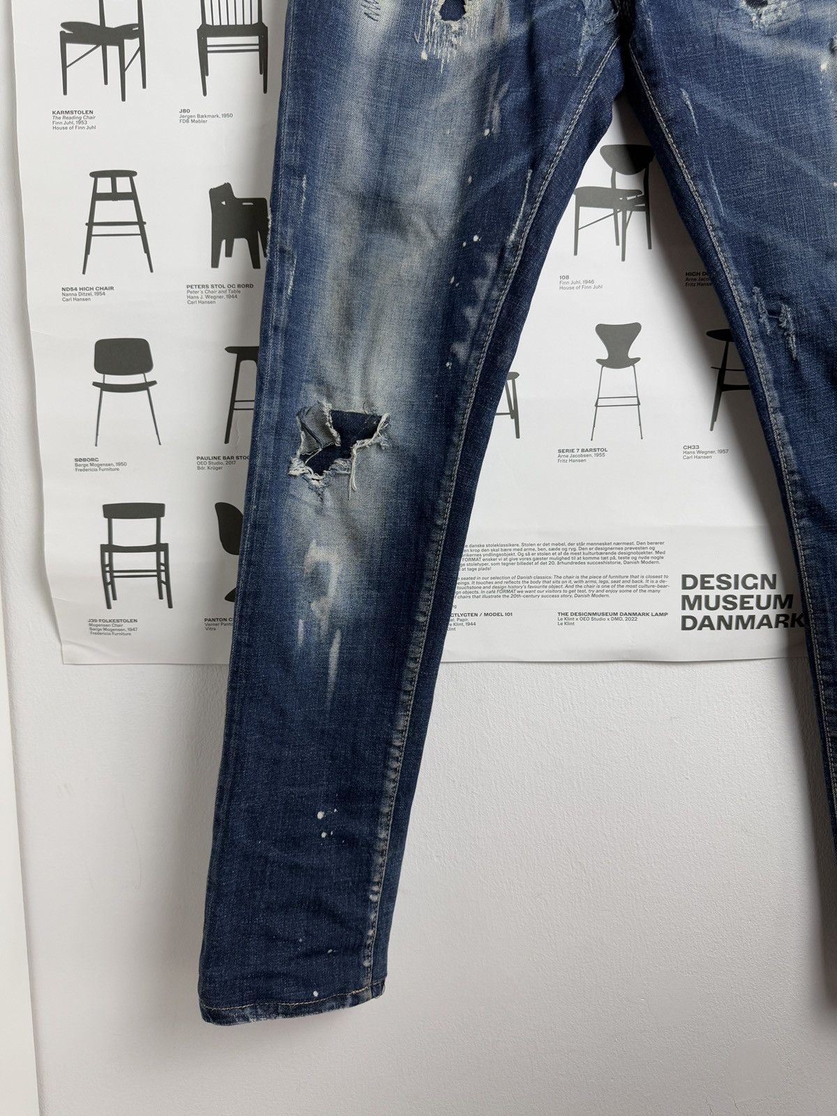 Designer × Dsquared2 Dsquared2 paint splash denim jeans pants 46 designer luxury Size US 30 / EU 46 - 4 Thumbnail