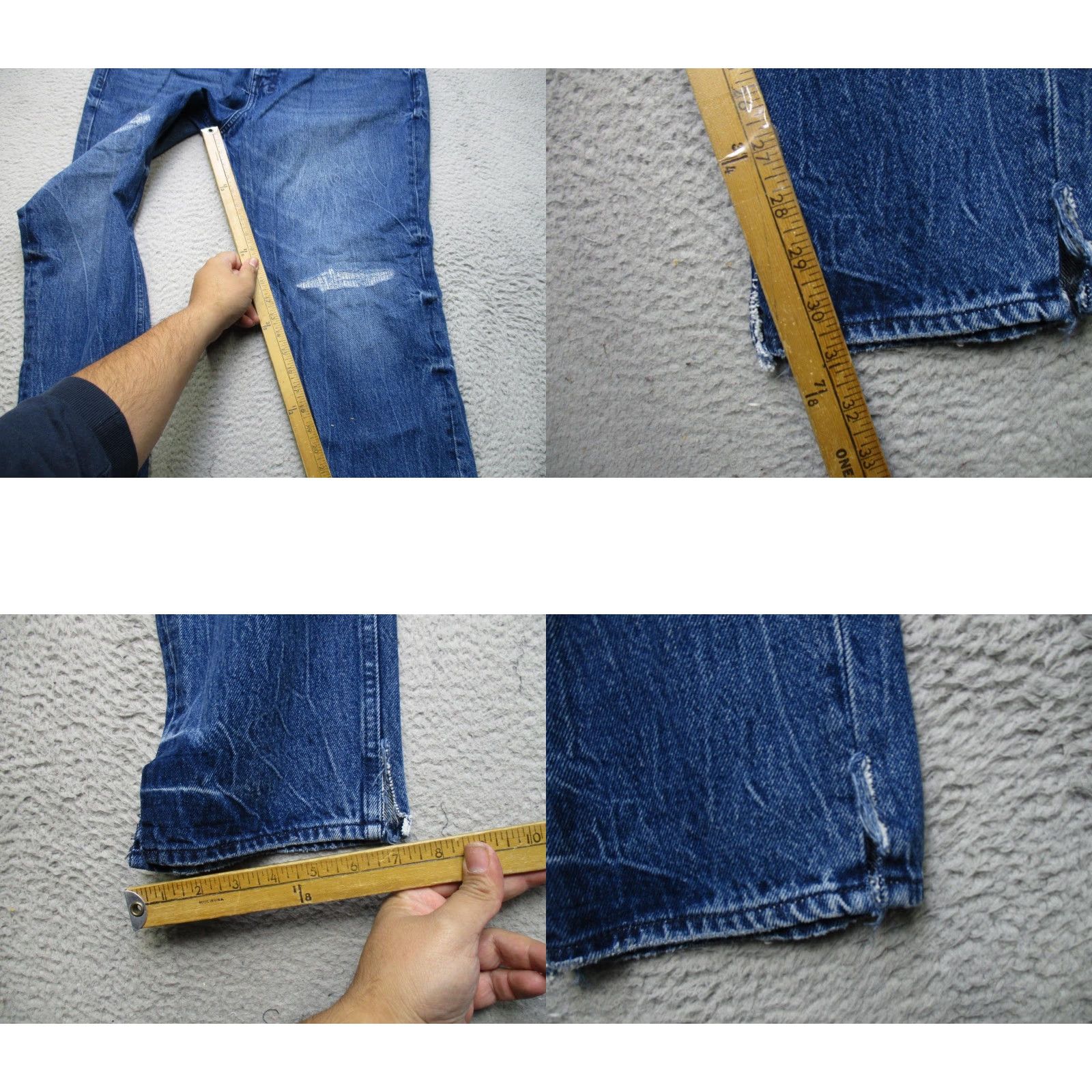 Ksubi Ksubi Wolfgang Hilite Trashed Jeans Mens 40 Blue Distressed Denim Slim Jeans Size US 40 / EU 56 - 8 Thumbnail