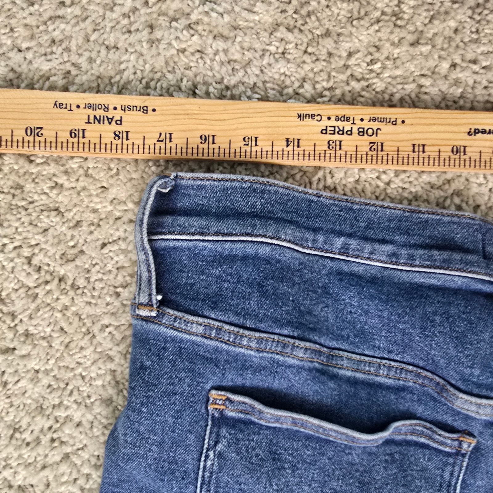 Madewell Madewell Stovepipe Womens 33T Tall 30 Length Blue Jeans Size 33" - 8 Thumbnail