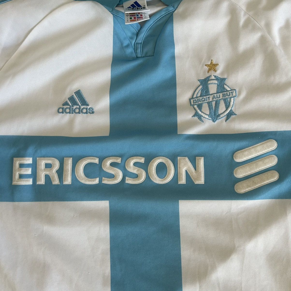 Adidas Vintage Olympique Marseille 2000-01 Home Soccer Jersey Size US L / EU 52-54 / 3 - 9 Thumbnail