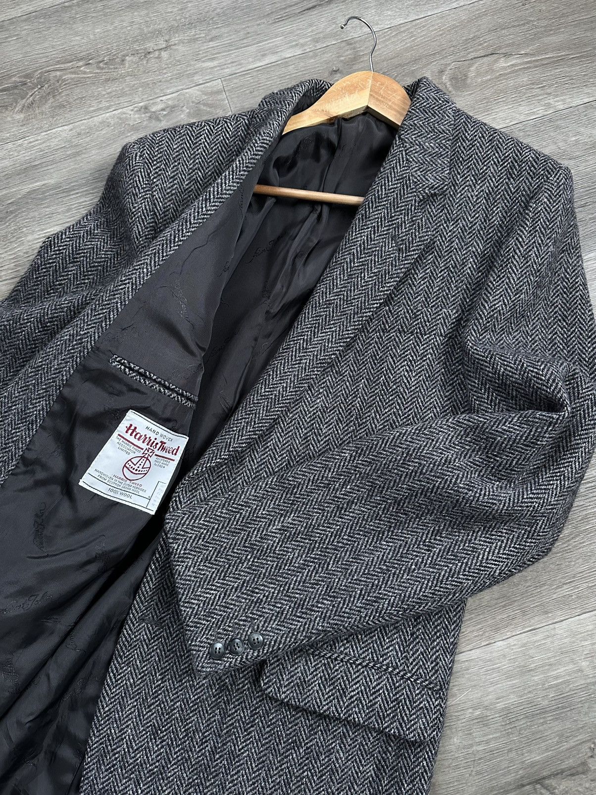 Harris Tweed 🫧 HARRIS TWEED WOOL BLAZER JACKET JAPANESE BRAND Size 46L - 4 Thumbnail