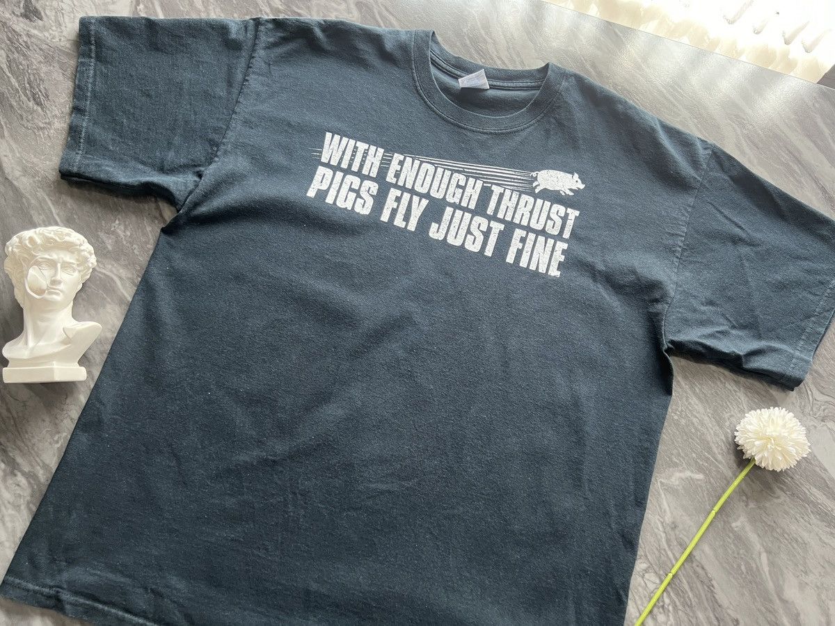 Other × Vintage When Enough Thrust Pigs Fly Just Fine ! Size US XL / EU 56 / 4 - 1 Thumbnail