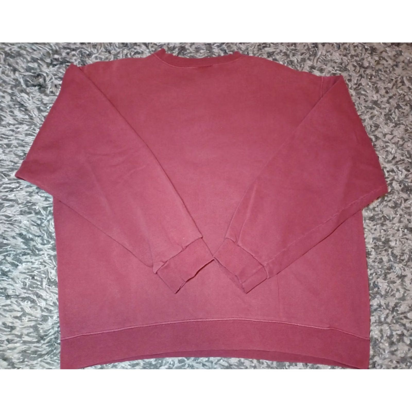 Nike VINTAGE Nike Shirt Mens 2XL Red Essential Swoosh Crewneck Sweatshirt Burgundy Maroon Men Size US XXL / EU 58 / 5 - 6 Thumbnail