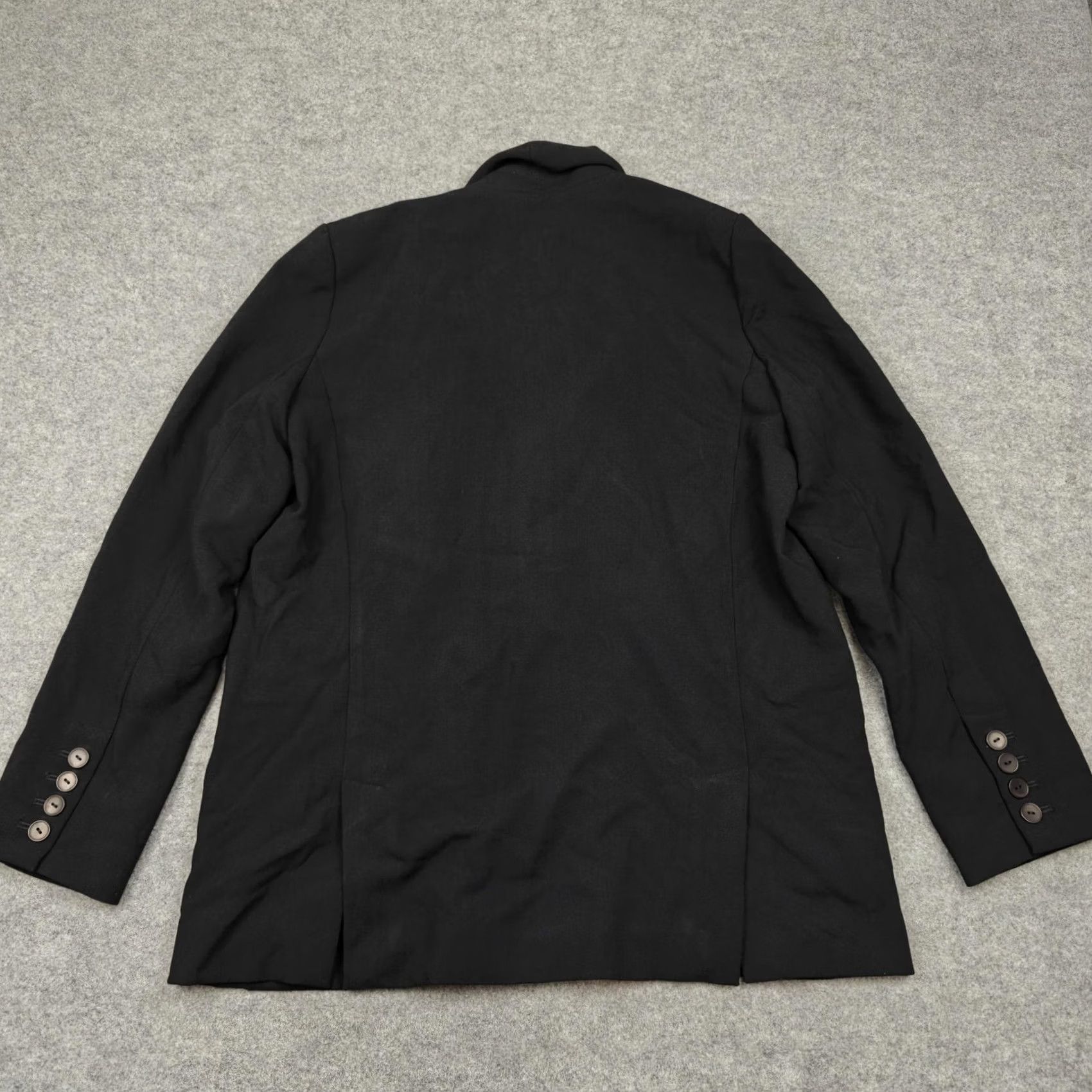 Vintage Maeve Blazer Black Womens 12 Stretch Four Button Lined Jacket Office Workwear Size XL / US 12-14 / IT 48-50 - 6 Thumbnail