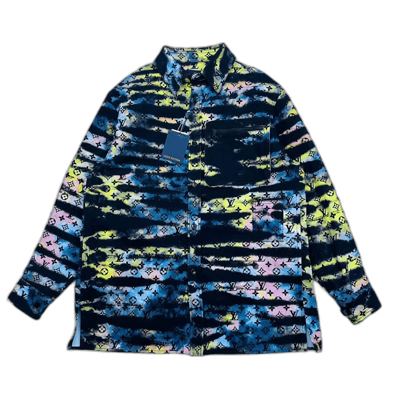 Louis Vuitton Louis Vuitton Colorful Denim Shirt Size XL Size US XL / EU 56 / 4 - 1 Thumbnail