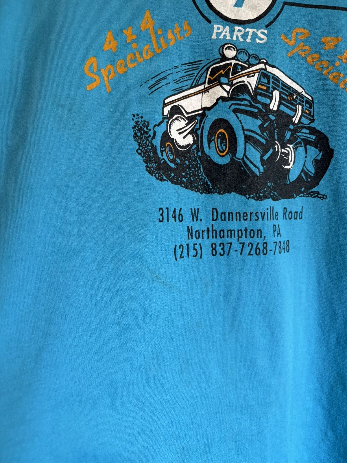 Vintage Vintage 80s Freaky Truck Part Shop Humor Tee Size US L / EU 52-54 / 3 - 5 Thumbnail
