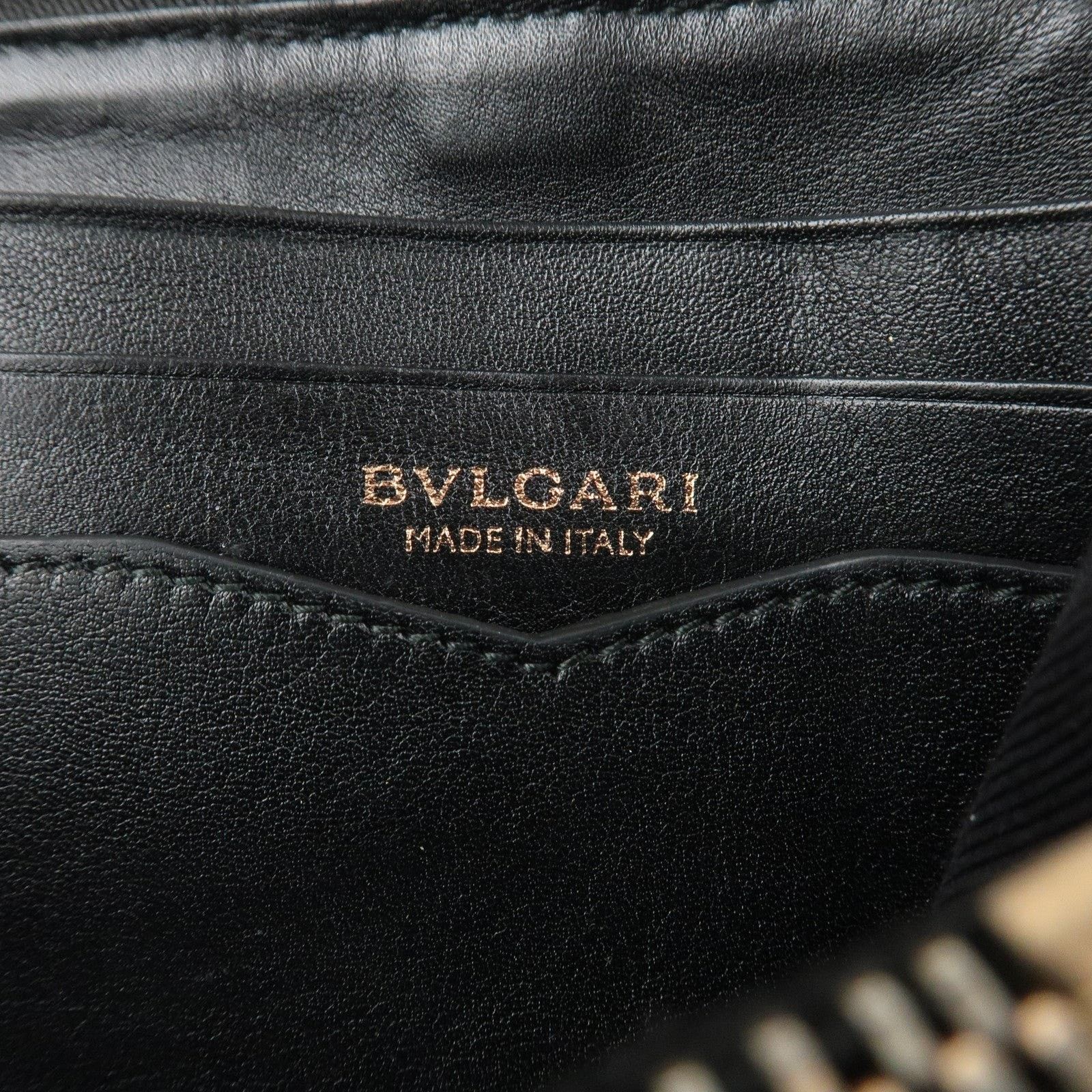 Bvlgari Bvlgari B.zero1 Zip Around Wallet Leather Black Size ONE SIZE - 8 Thumbnail