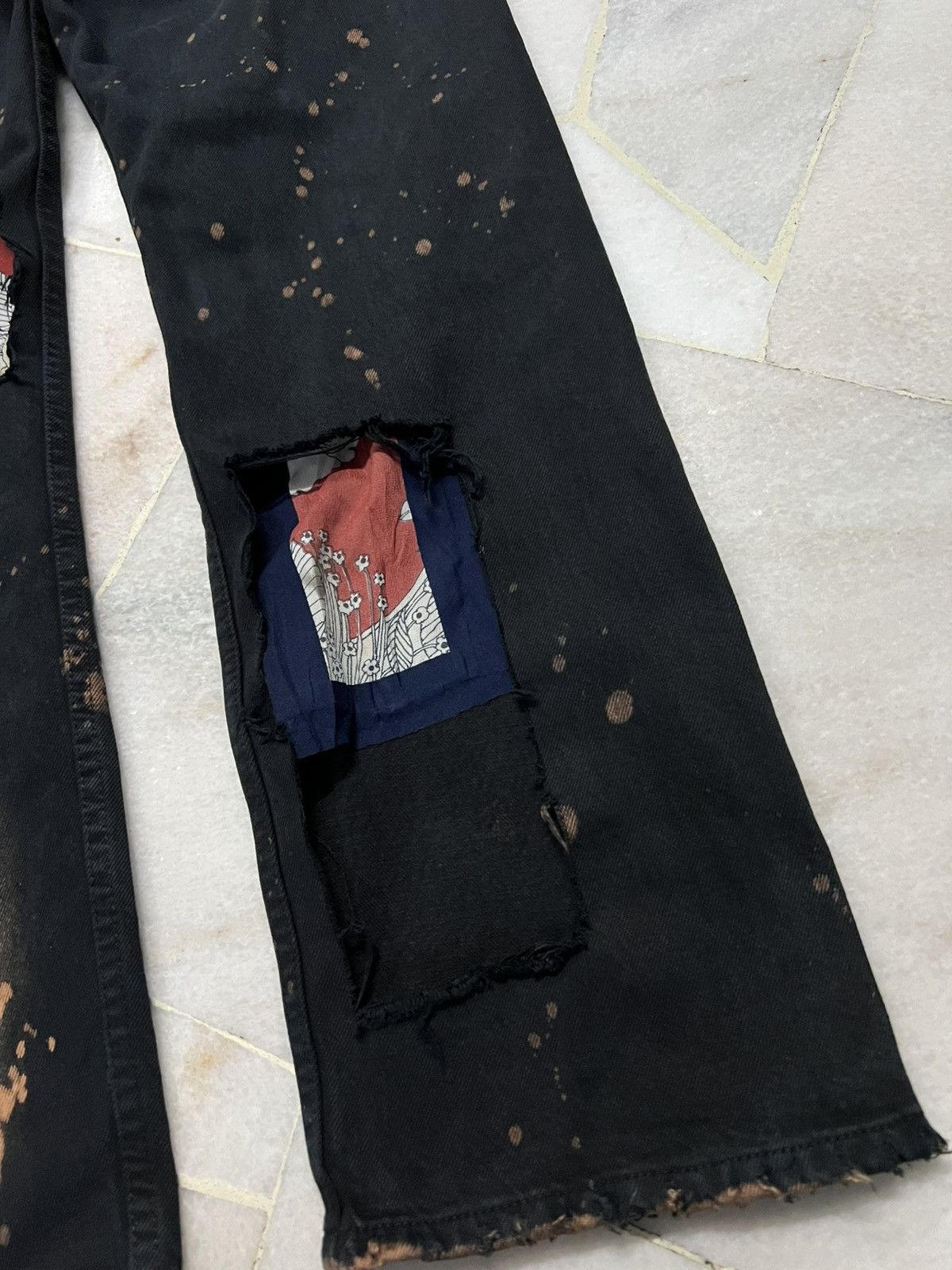 Levi's 💥Insane 90’s Levis 501 Distressed Black Jeans Size US 30 / EU 46 - 16 Thumbnail