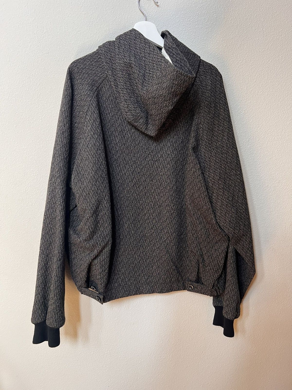 3MAN Herringbone wool hooded zip jacket Size US XL / EU 56 / 4 - 2 Thumbnail