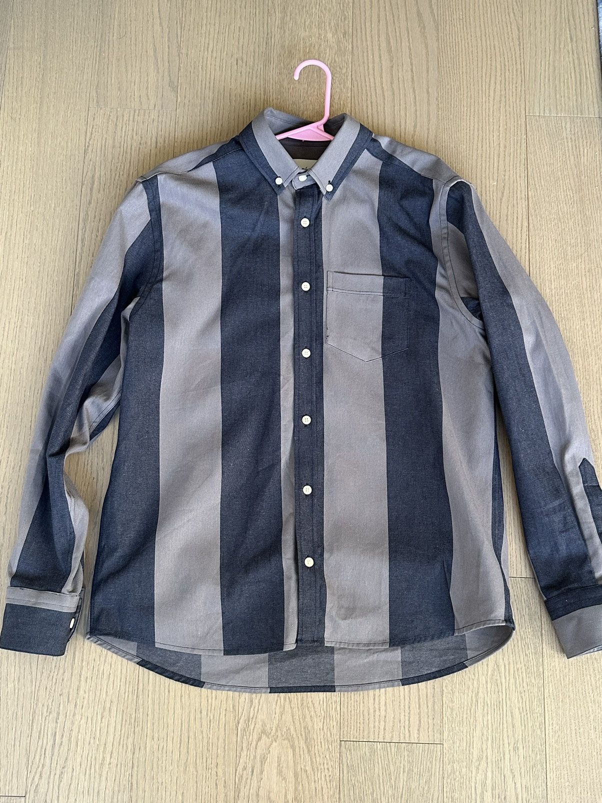 foret Striped Heavy Button Up Shirt Size US M / EU 48-50 / 2 - 1 Thumbnail