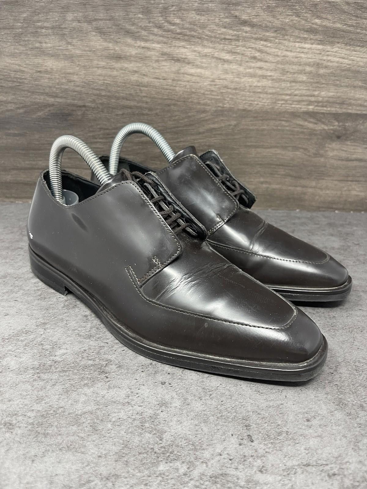 Cos COS Shoes Womens Size 8 (38) Derby Brown Leather Lace Up Size US 8 / IT 38 - 4 Thumbnail