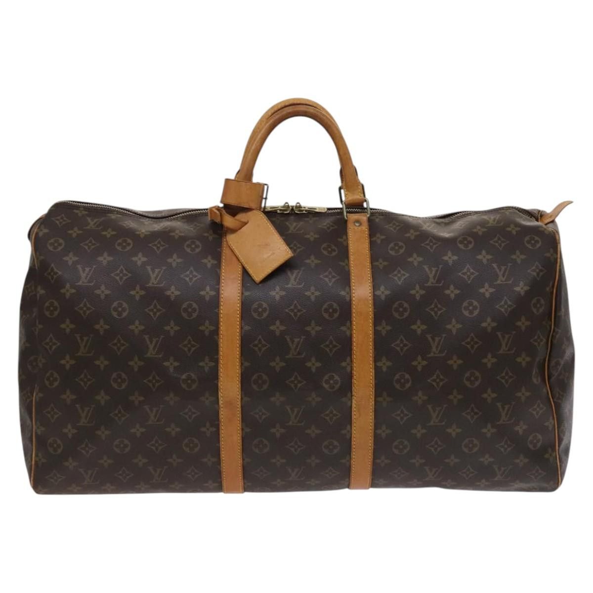 Louis Vuitton Keepall 60 Brown Canvas Travel Bag (Pre-Owned) Size ONE SIZE - 1 Thumbnail