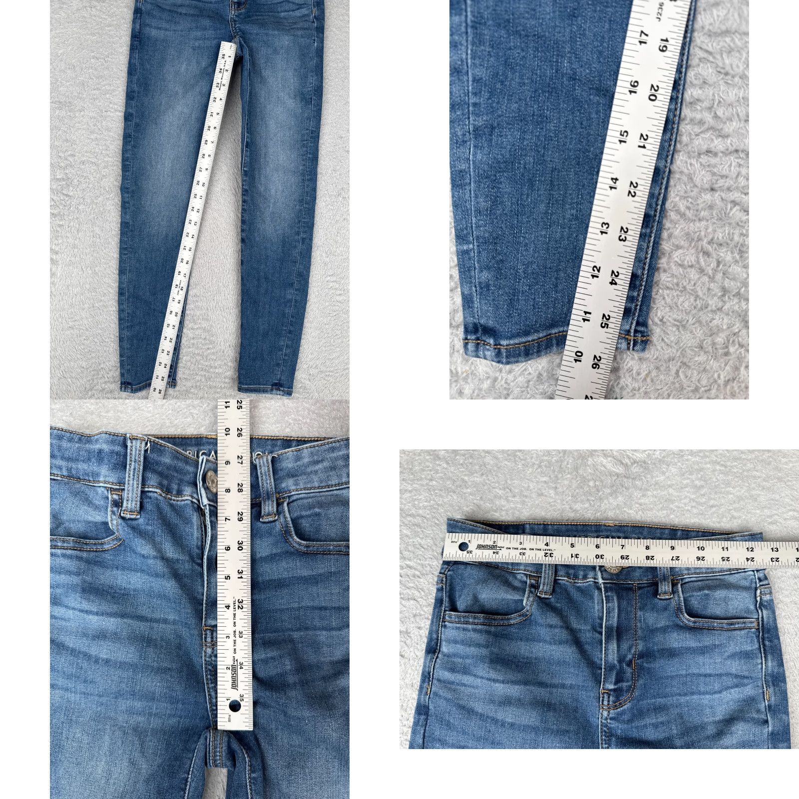 American Eagle Outfitters American Eagle Jeans Women 0 Blue Mid Rise Stretch Crop Skinny 26L 5-Pocket Denim Logo Embroidered 90s Vintage? No, keep. End gender: Womens Size 25" / US 0 / IT 36 - 8 Thumbnail
