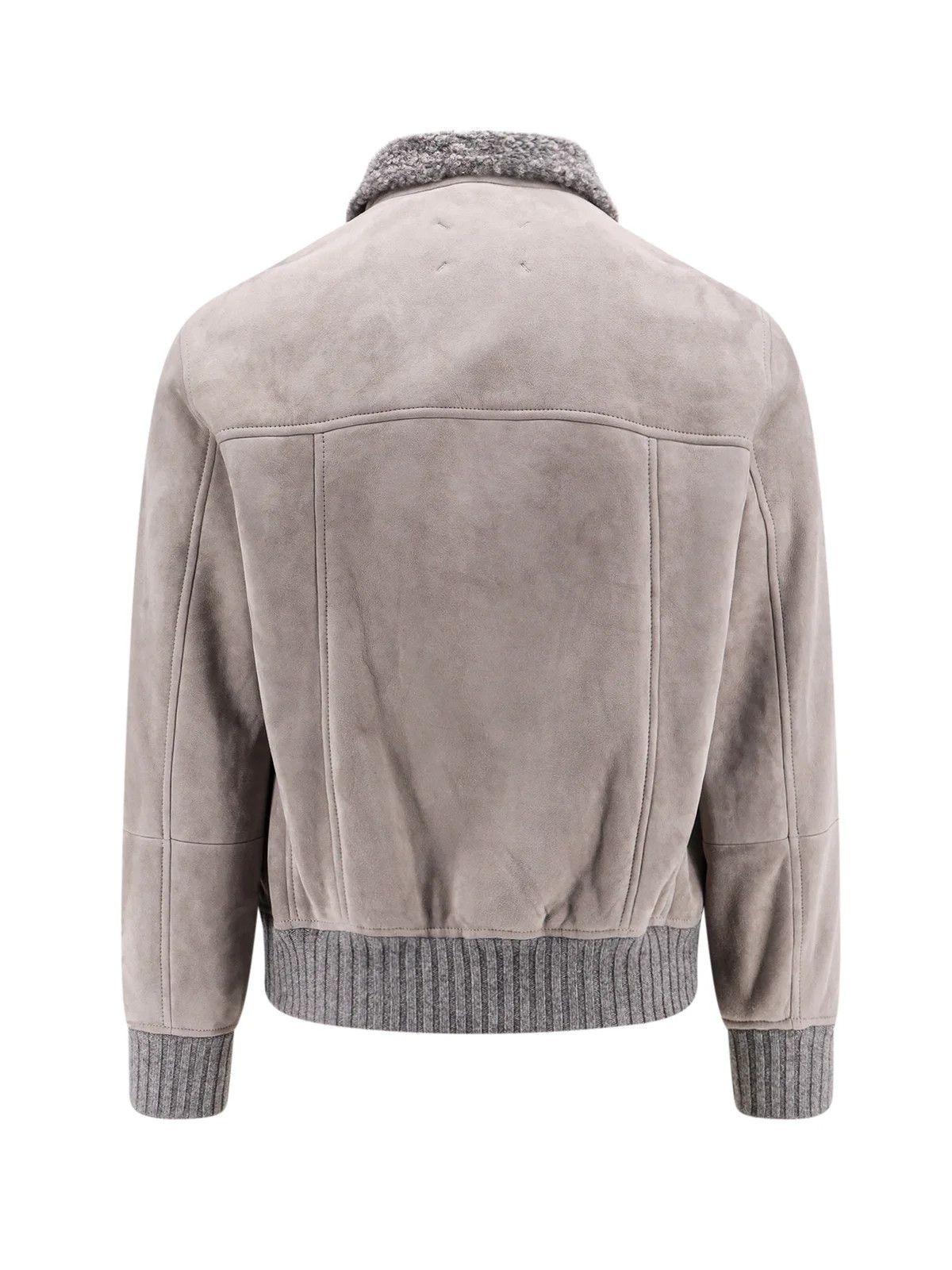 Brunello Cucinelli o1w1db11225 Buttoned Long Sleeved jacket in Light Grey Size US M / EU 48-50 / 2 - 2 Thumbnail