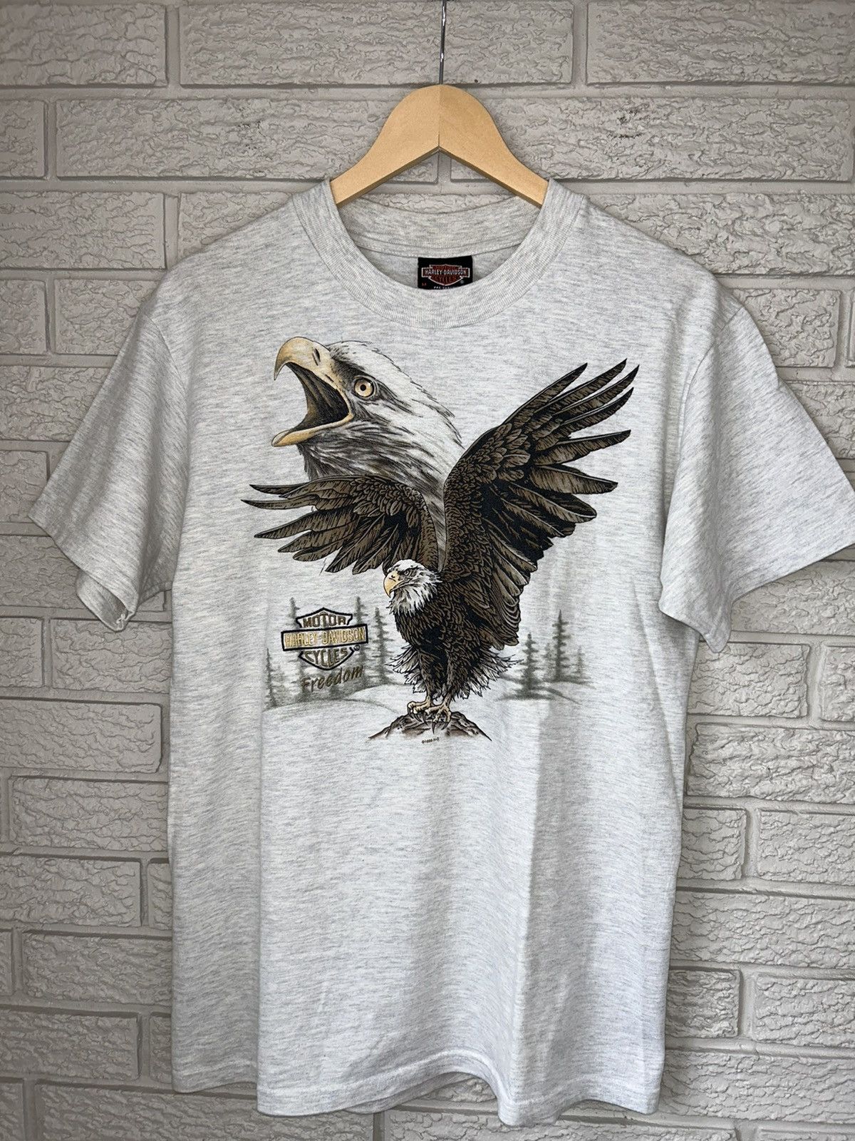 Vintage 90s Harley Davidson American Eagle T Shirt