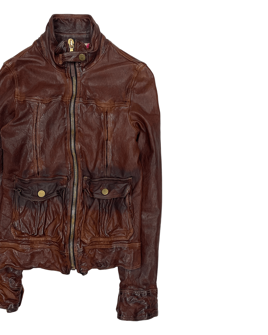 Dolce & Gabbana Dolce & Gabbana Buffalo Leather Moto Jacket Size XS / US 0-2 / IT 36-38 - 6 Thumbnail