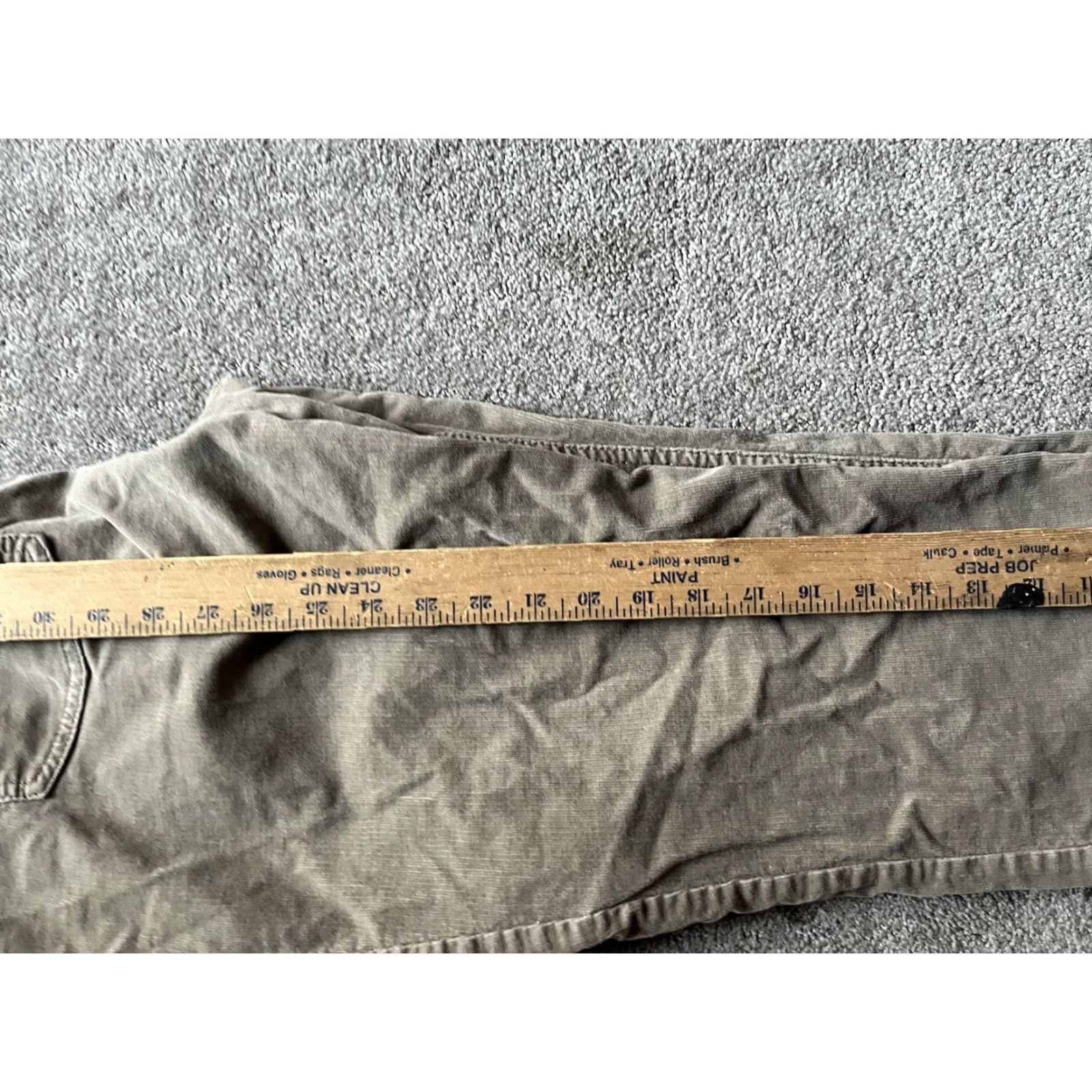 Vintage CHICO'S Women's Pants 1.5 Brown Corduroy Straight Leg Chino Flat Front Size 25" / US 0 / IT 36 - 6 Thumbnail