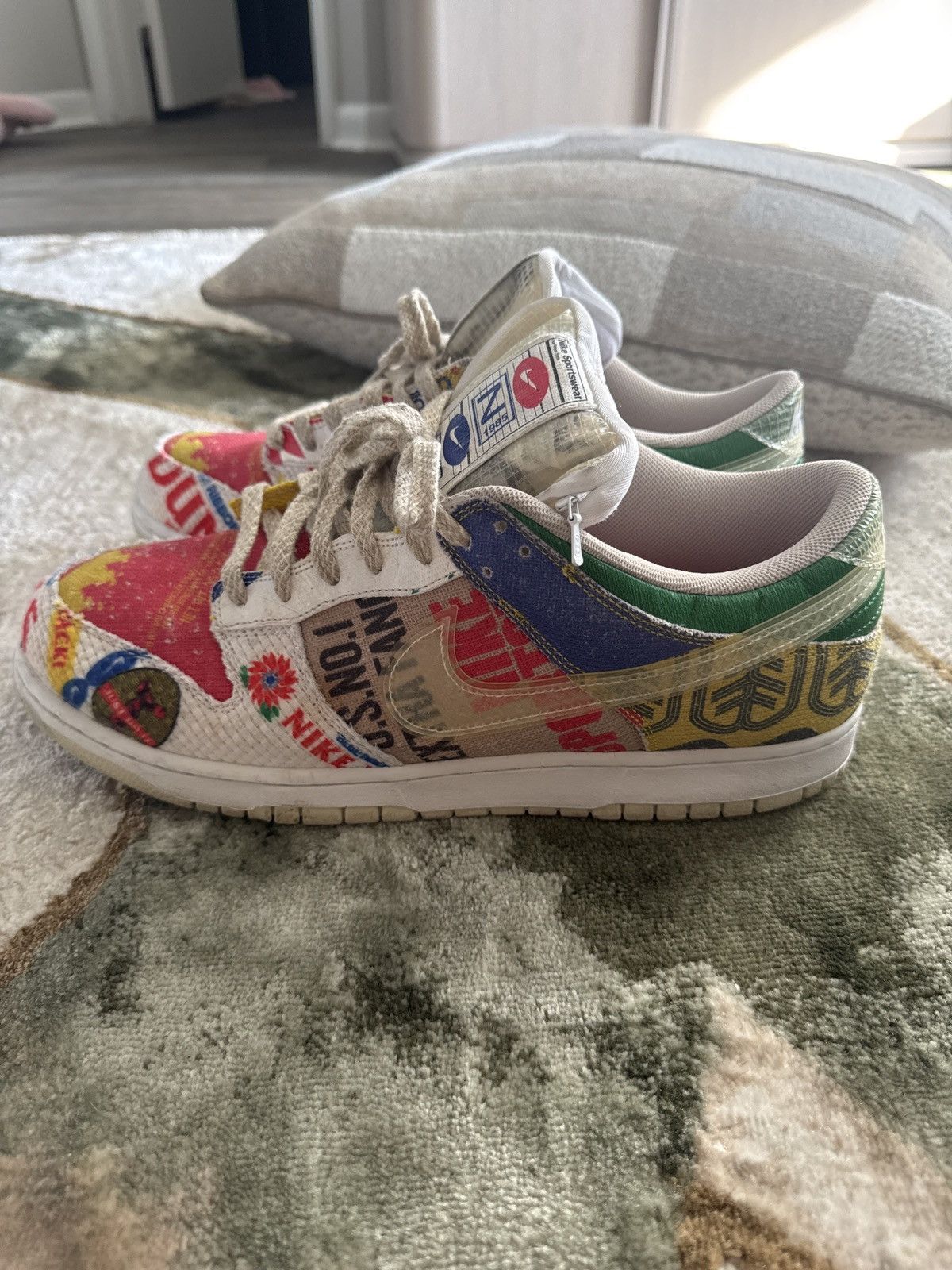 Nike Nike Dunk Low ‘City Market’ Size US 13 / EU 46 - 5 Thumbnail