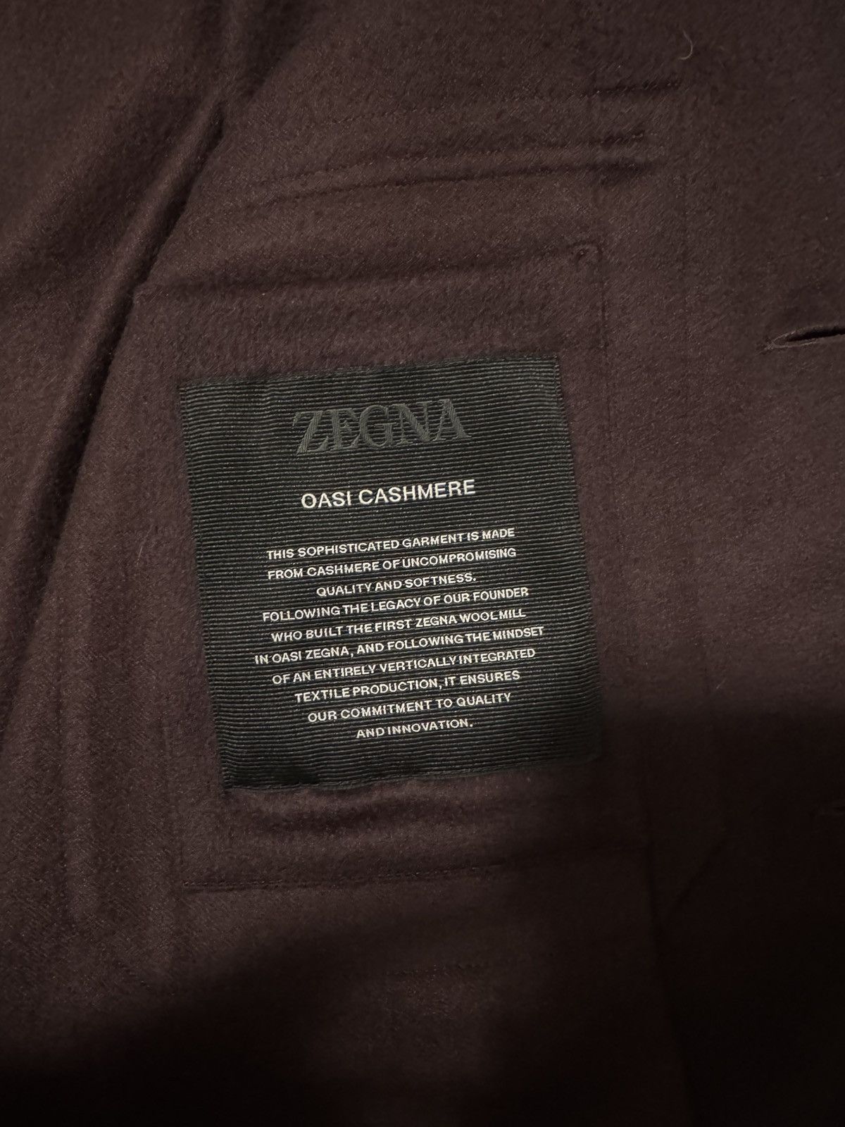 Ermenegildo Zegna Zegna Oasi Cashmere Overshirt Burgundy Size US S / EU 44-46 / 1 - 5 Thumbnail