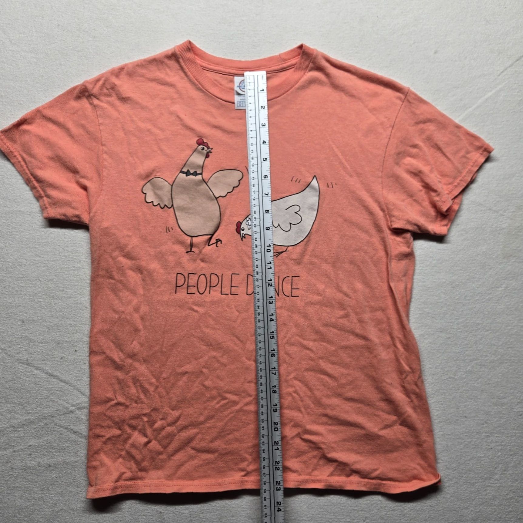 DANCER VINTAGE Women's Pink Graphic T-Shirt Casual Cute Chicken Dabbing Farm Humor Gift Medium Size M / US 6-8 / IT 42-44 - 5 Thumbnail