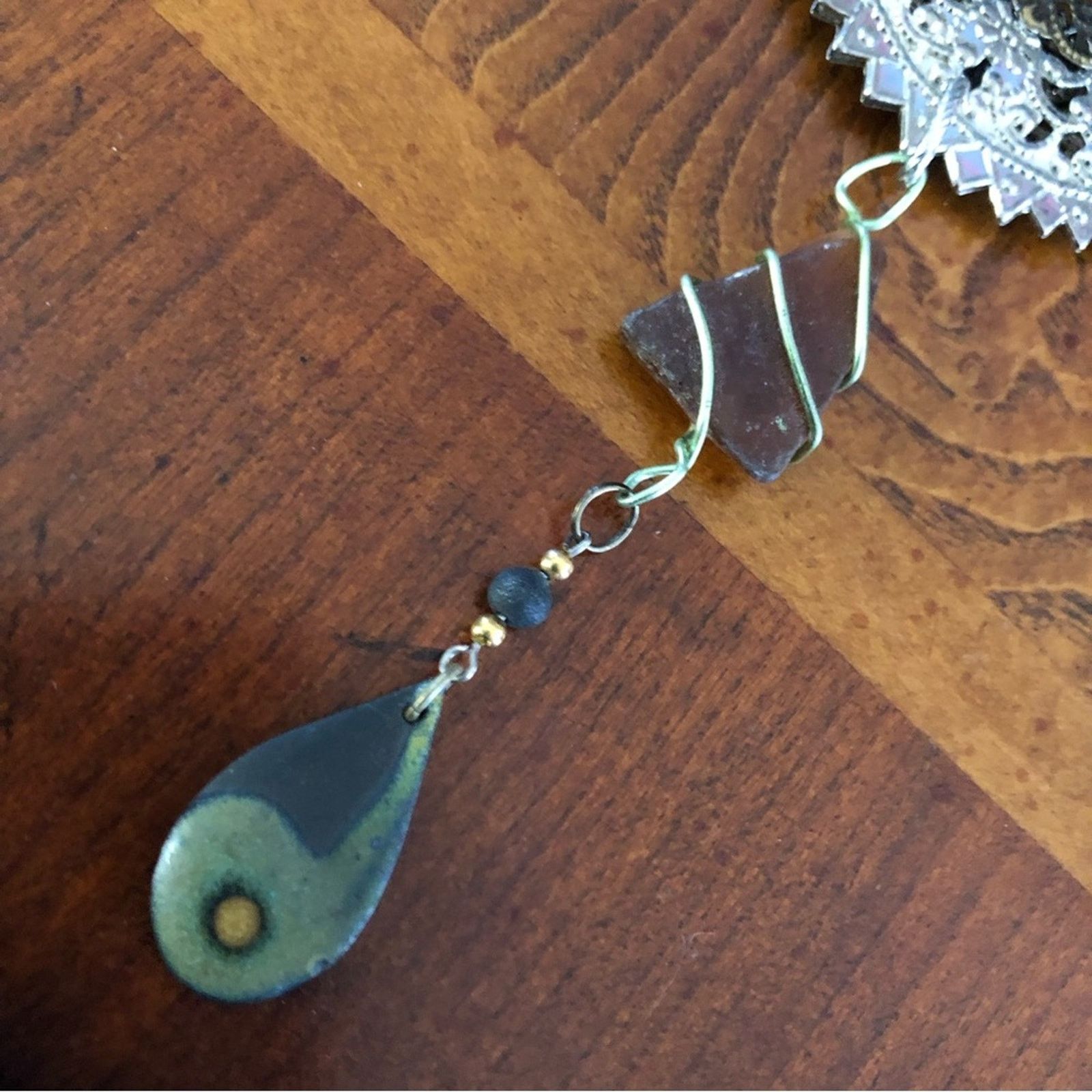 Handmade Handcrafted repurpose genuine stone Pearl necklace Size ONE SIZE - 11 Thumbnail