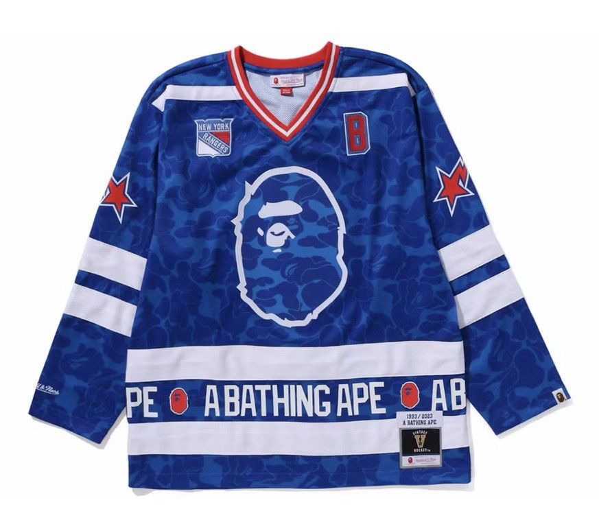 Bape × Mitchell & Ness Bape New York Rangers Jersey Size US L / EU 52-54 / 3 - 1 Thumbnail