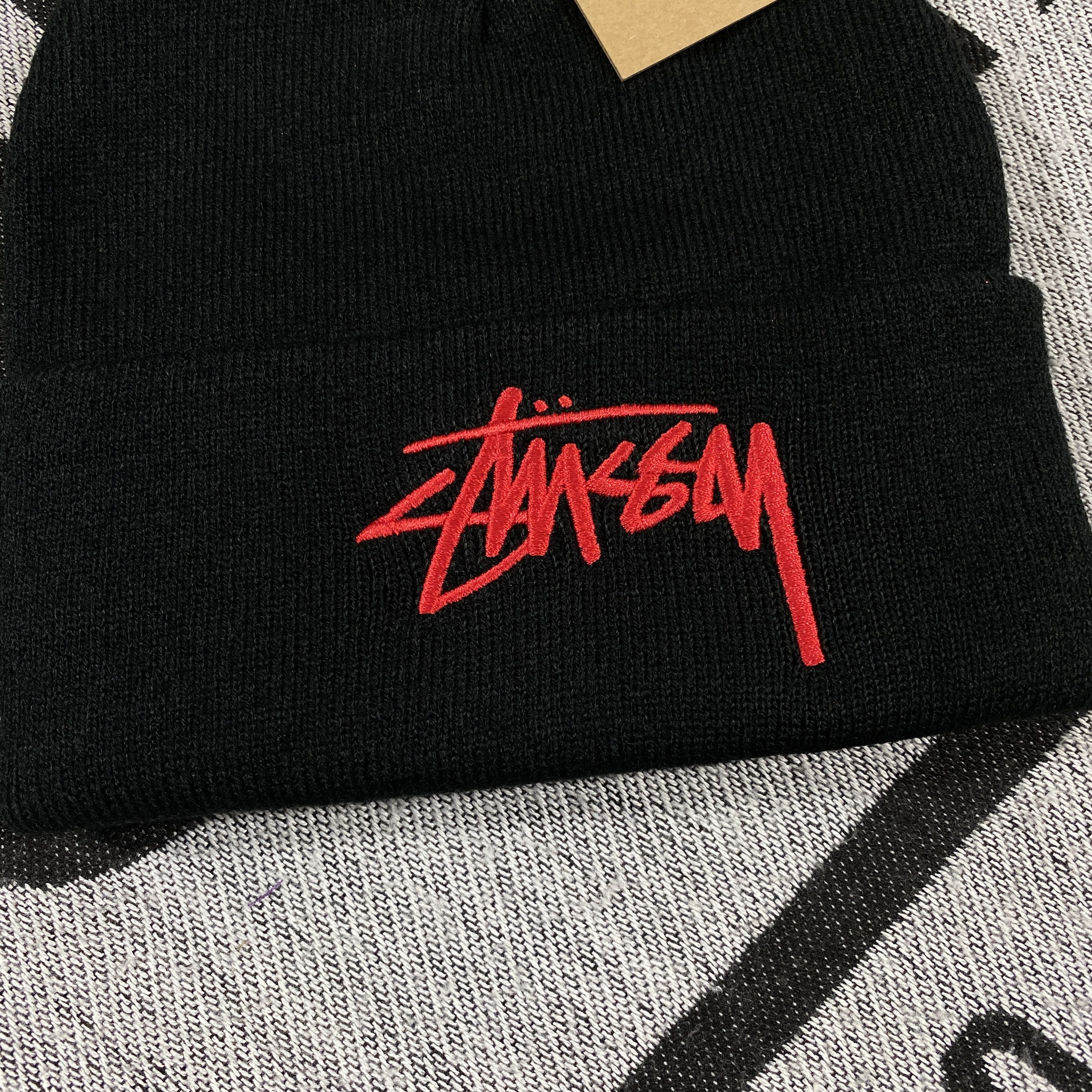 Stussy stussy beanie hat big logo Size ONE SIZE - 2 Thumbnail