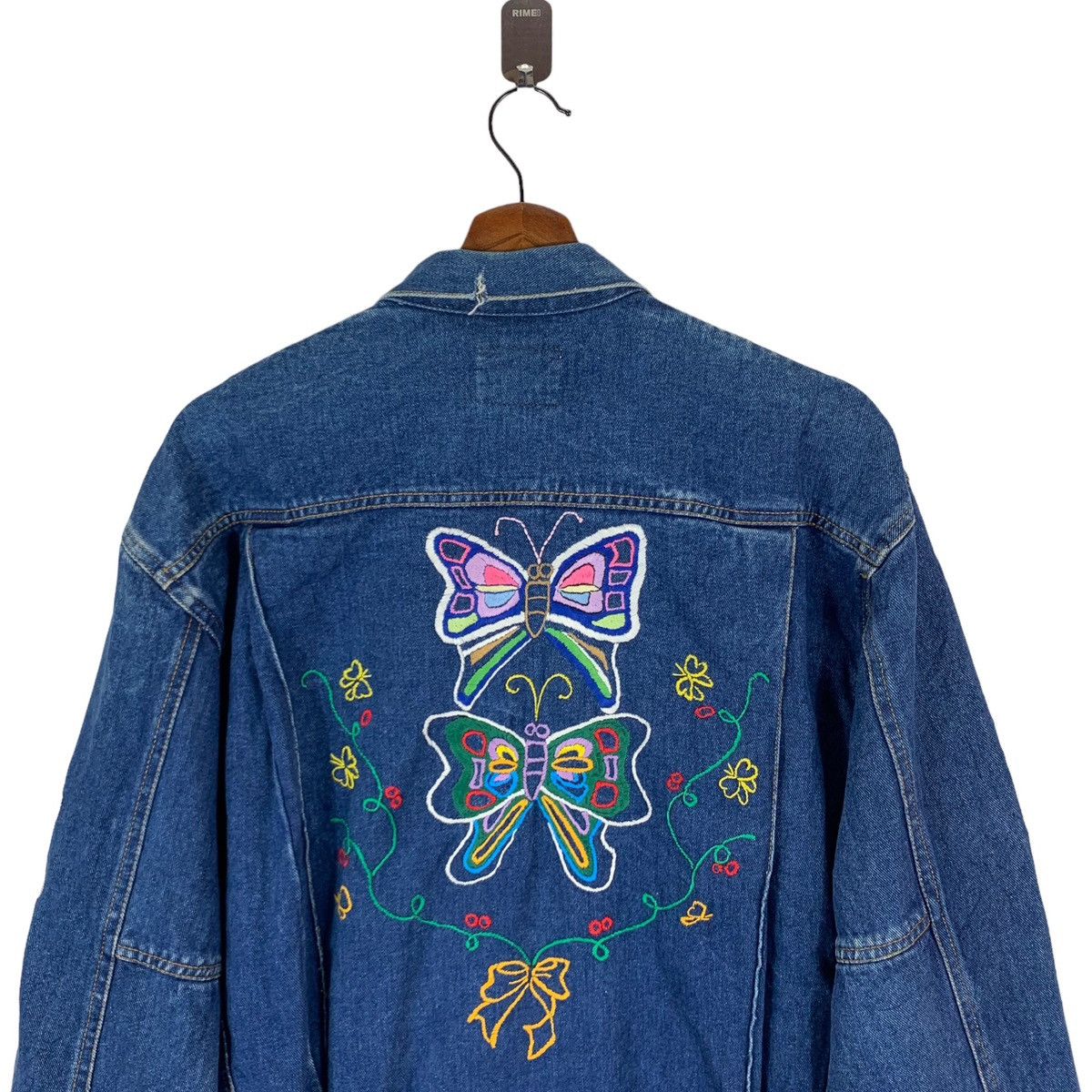 Other VINTAGE PARFECTION BUTTERFLY EMBROIDERY DEMIN JACKET Size US M / EU 48-50 / 2 - 2 Thumbnail