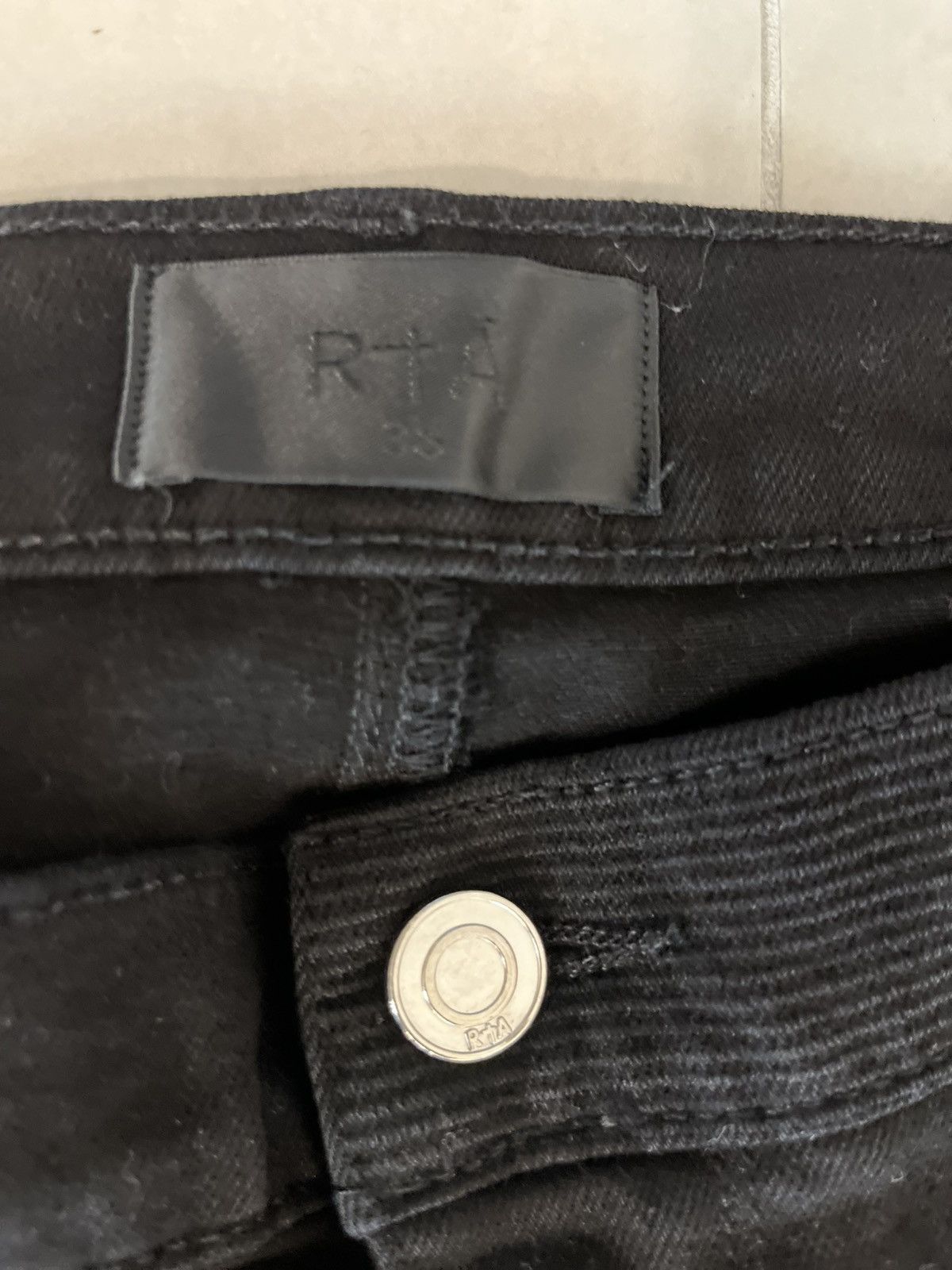 Rta Rta rest in peace black denim Size US 38 / EU 54 - 3 Thumbnail
