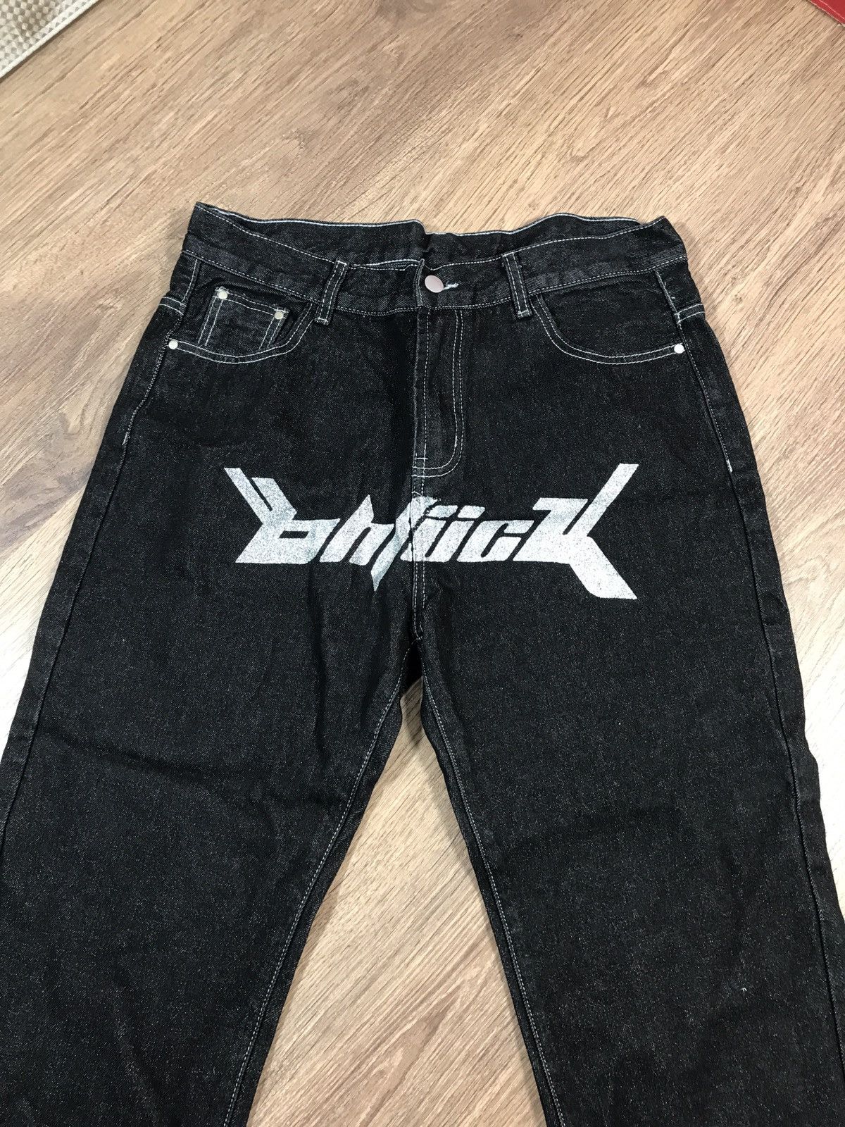Japanese Brand × Vintage Denim Pants Dollar Big Logo Rap Pants Size US 35 - 4 Thumbnail