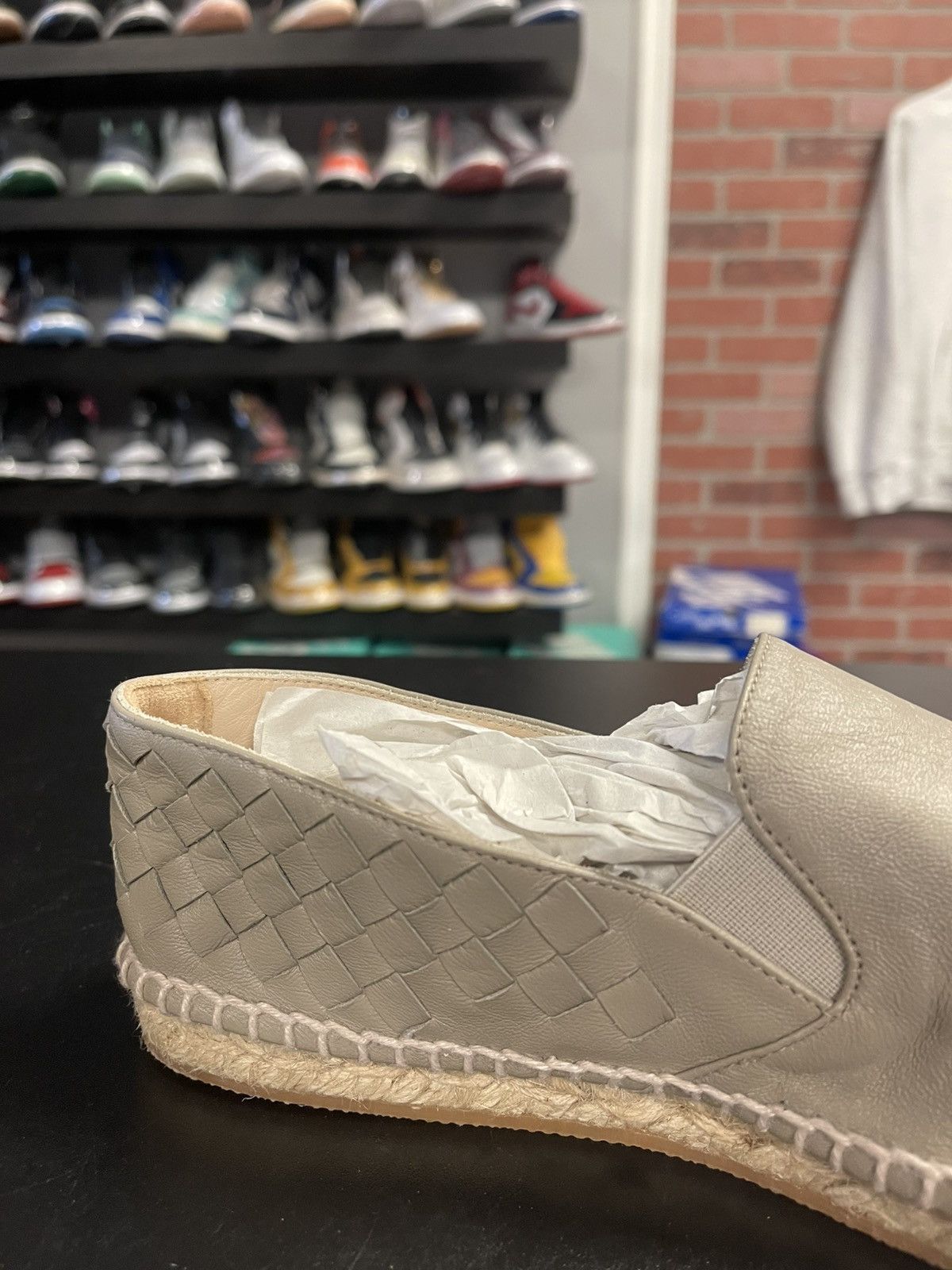 Bottega Veneta Size 7US/37 - Bottega Veneta Woven Leather Espadrille Flats Size US 7 / IT 37 - 7 Thumbnail