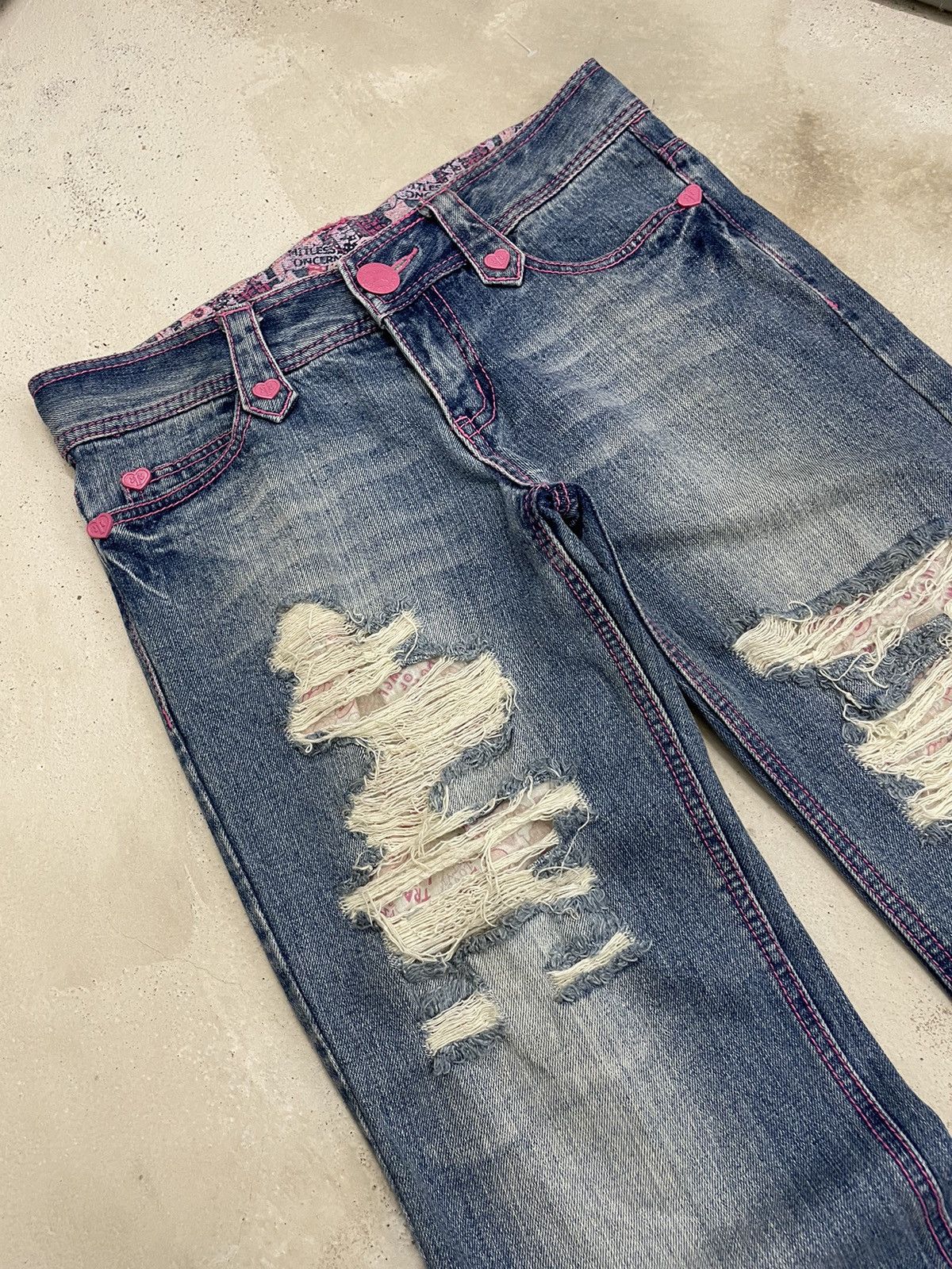 Hysteric Glamour Tralala Clone Devgru Y2k Surf Style Distressed Denim Pants Size US 29 - 4 Thumbnail