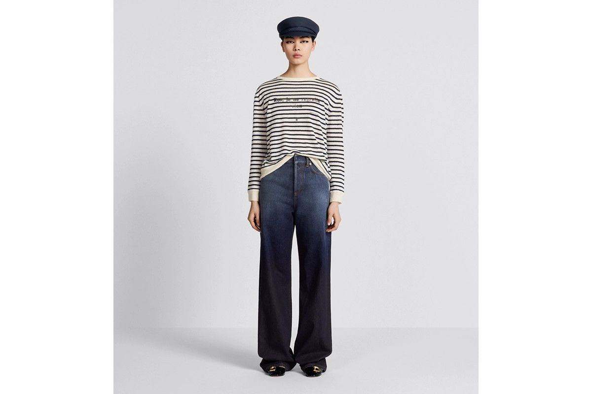 Dior o1bcso1str0225 Flared Pants in Gradient Blue Size 32" / US 10 / IT 46 - 4 Thumbnail