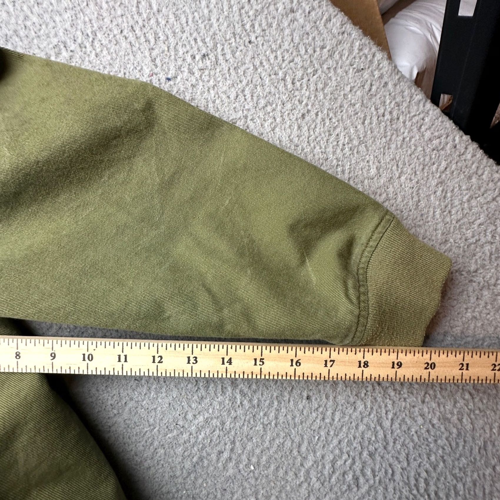 Vintage Duluth 40 Grit Insulated Bomber Jacket Mens XL Green Quilted Lined Twill Jacket Size US XL / EU 56 / 4 - 4 Thumbnail