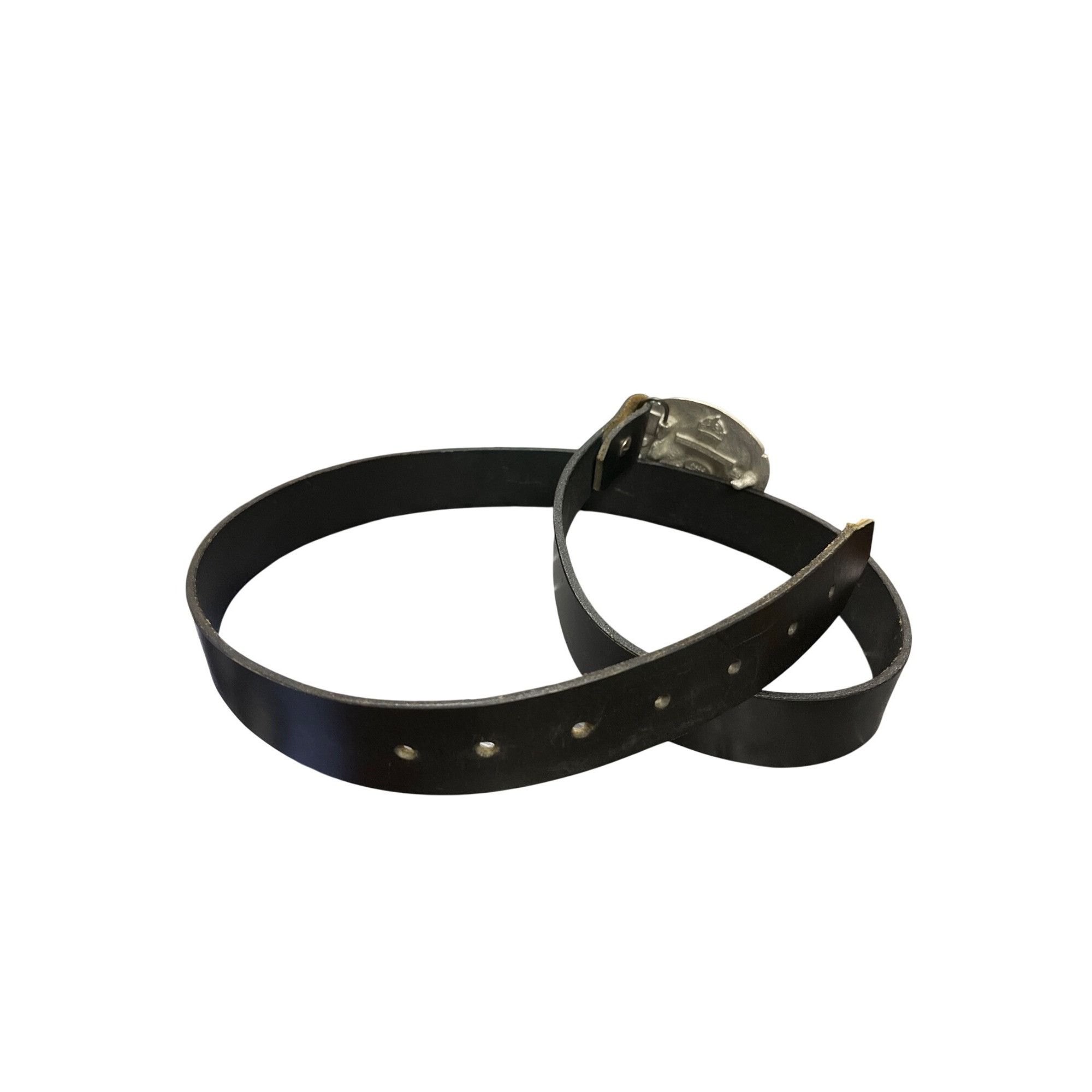 Other Siskiyou VTG 1995 mens eagle wolf buckled black leather 54" Size ONE SIZE - 4 Thumbnail