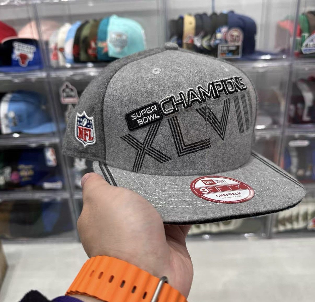 New Era New Era NFL Super Bowl Wool Flat Brim Baseball Cap J32 Size ONE SIZE - 1 Thumbnail