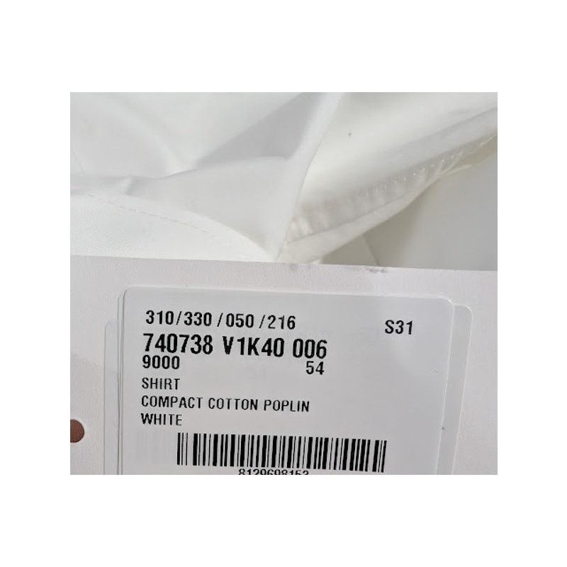 Bottega Veneta o1rshd1 Compact Cotton Poplin Shirt in White Size US L / EU 52-54 / 3 - 20 Thumbnail