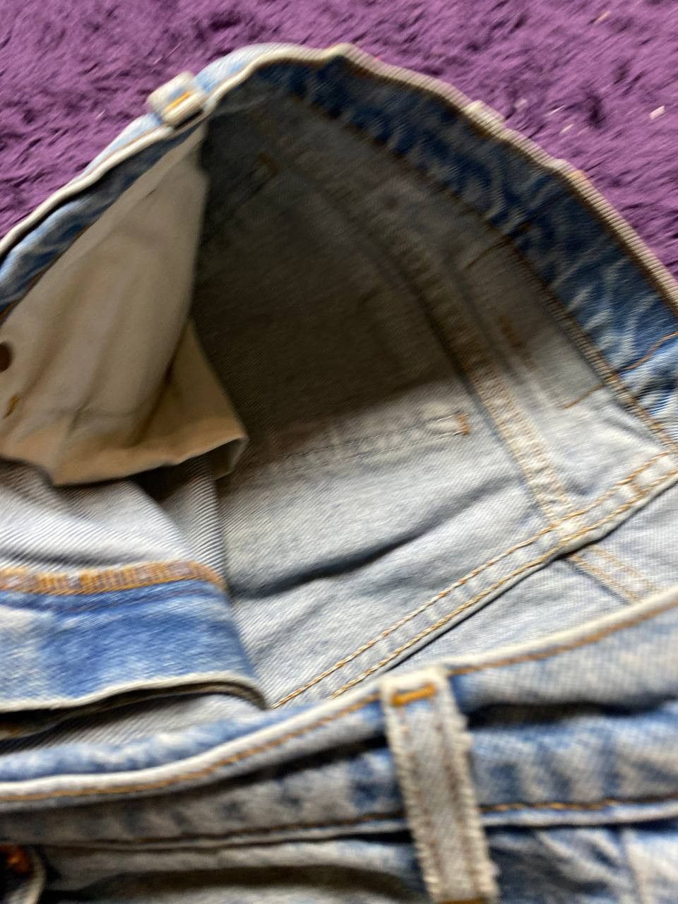 Levi's Distressed Washed Denim Jeans Levi's 505 Vintage Regular Fit Size US 34 / EU 50 - 19 Thumbnail