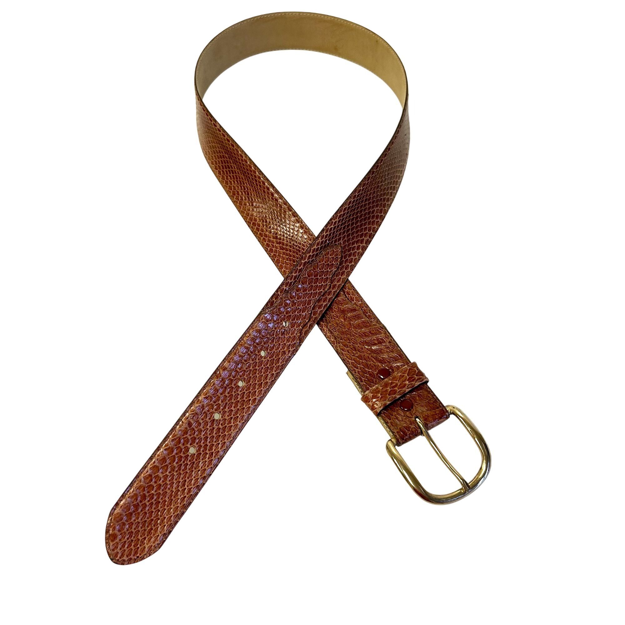 Other Vtg Leegin Silver Creek SNAKESKIN Cowboy Western Belt Size 36 - 4 Thumbnail