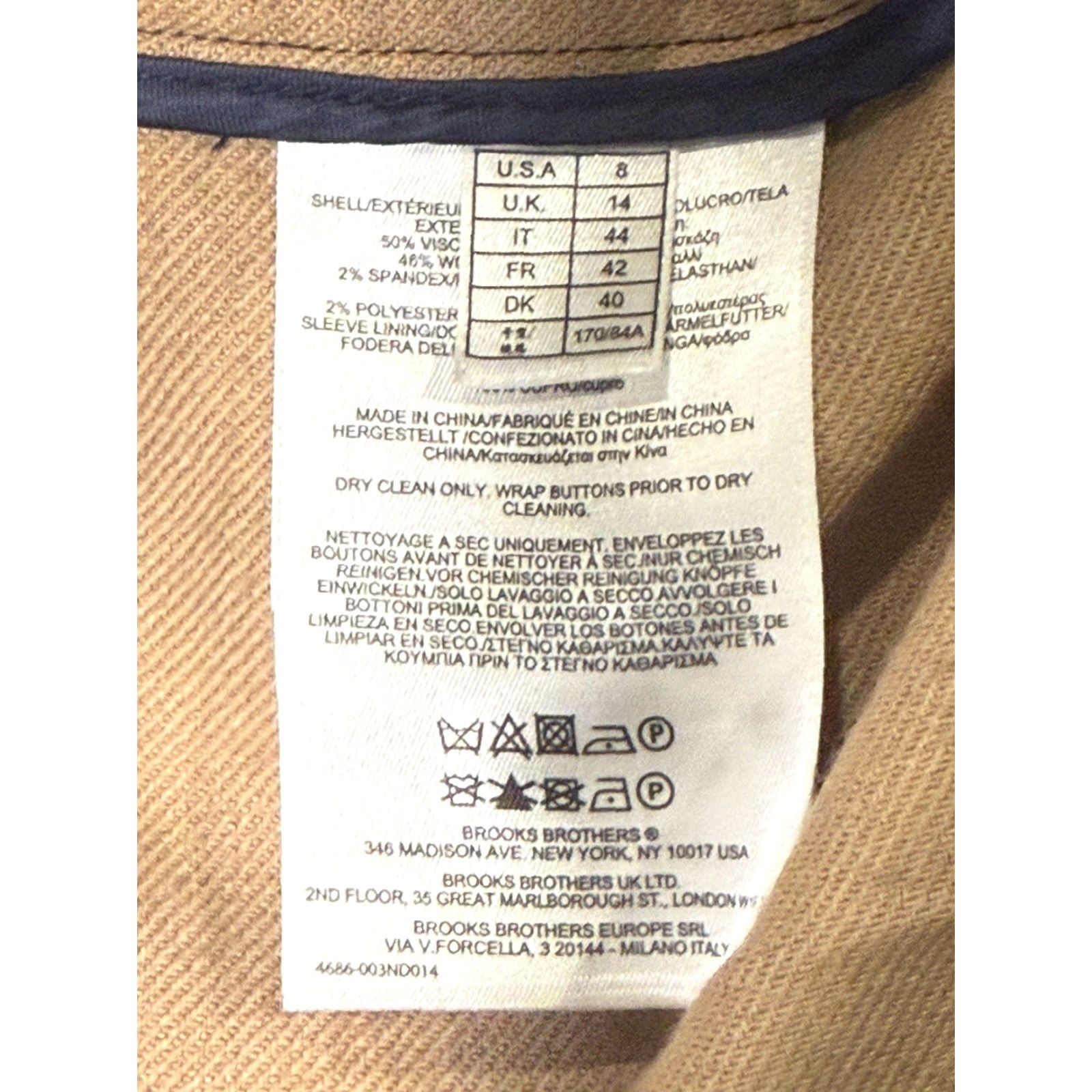 Brooks Brothers VINTAGE Brooks Brothers Blazer Jacket Plaid Wool Blend Size 8 Classic Size M / US 6-8 / IT 42-44 - 7 Thumbnail