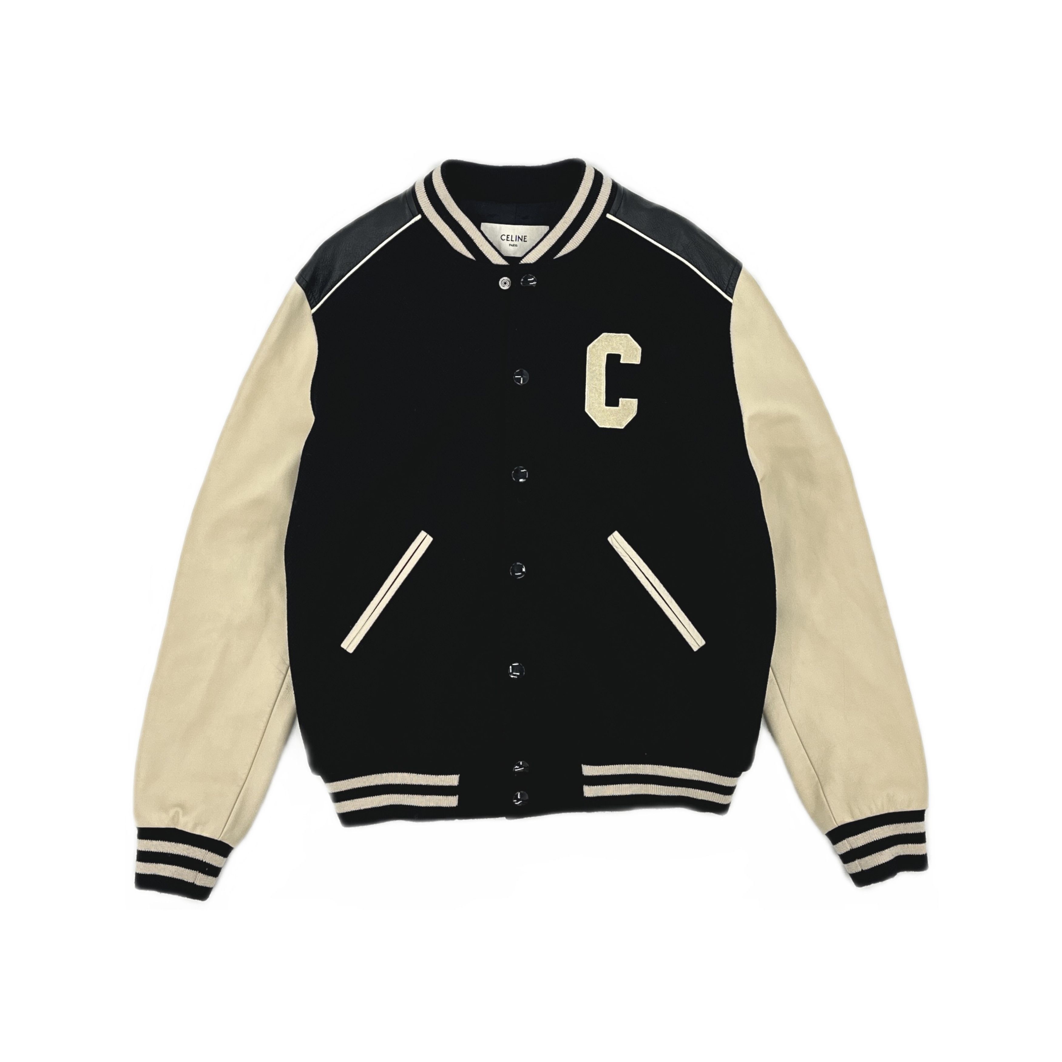 Celine Celine C Logo Varsity Jacket Size 50 Size US M / EU 48-50 / 2 - 1 Thumbnail
