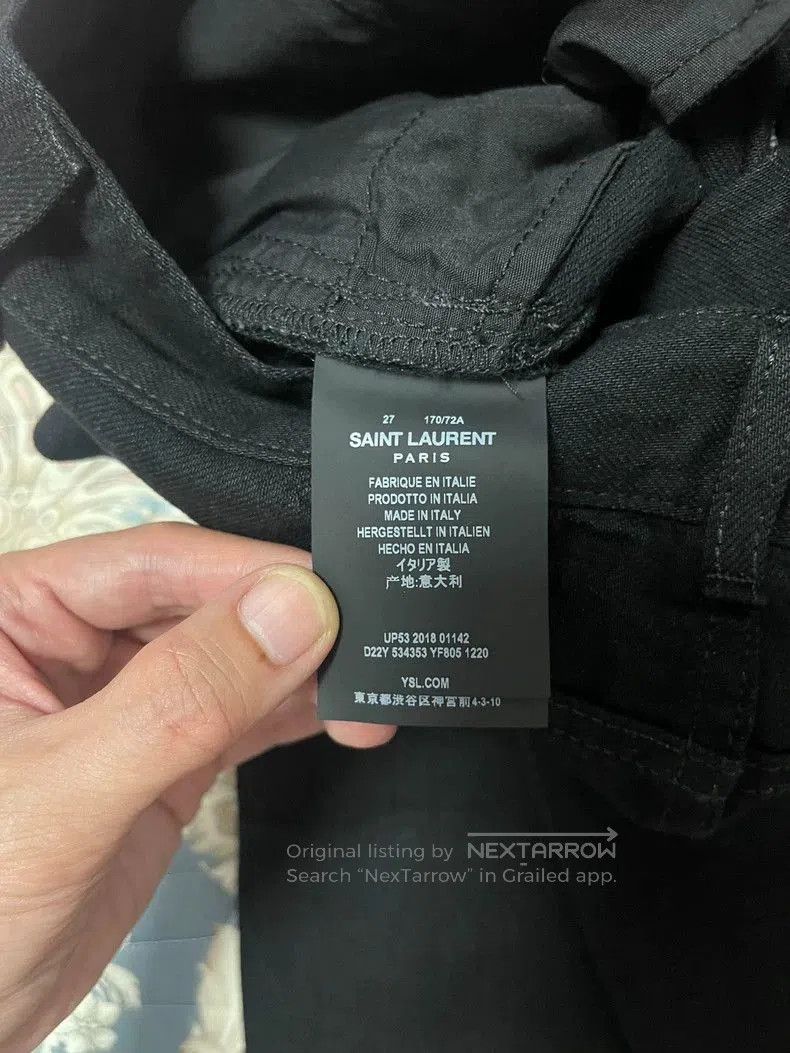 Saint Laurent Paris Saint Laurent D18 Slim Fit Jeans. Size US 27 - 6 Thumbnail
