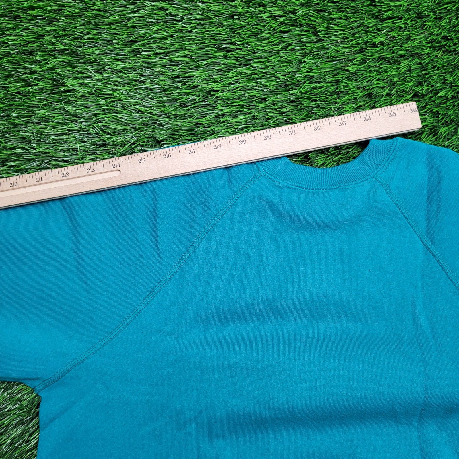 Lee VTG 90s Lee Blank Crewneck Sweatshirt Mens Small USA Teal Size US S / EU 44-46 / 1 - 6 Thumbnail