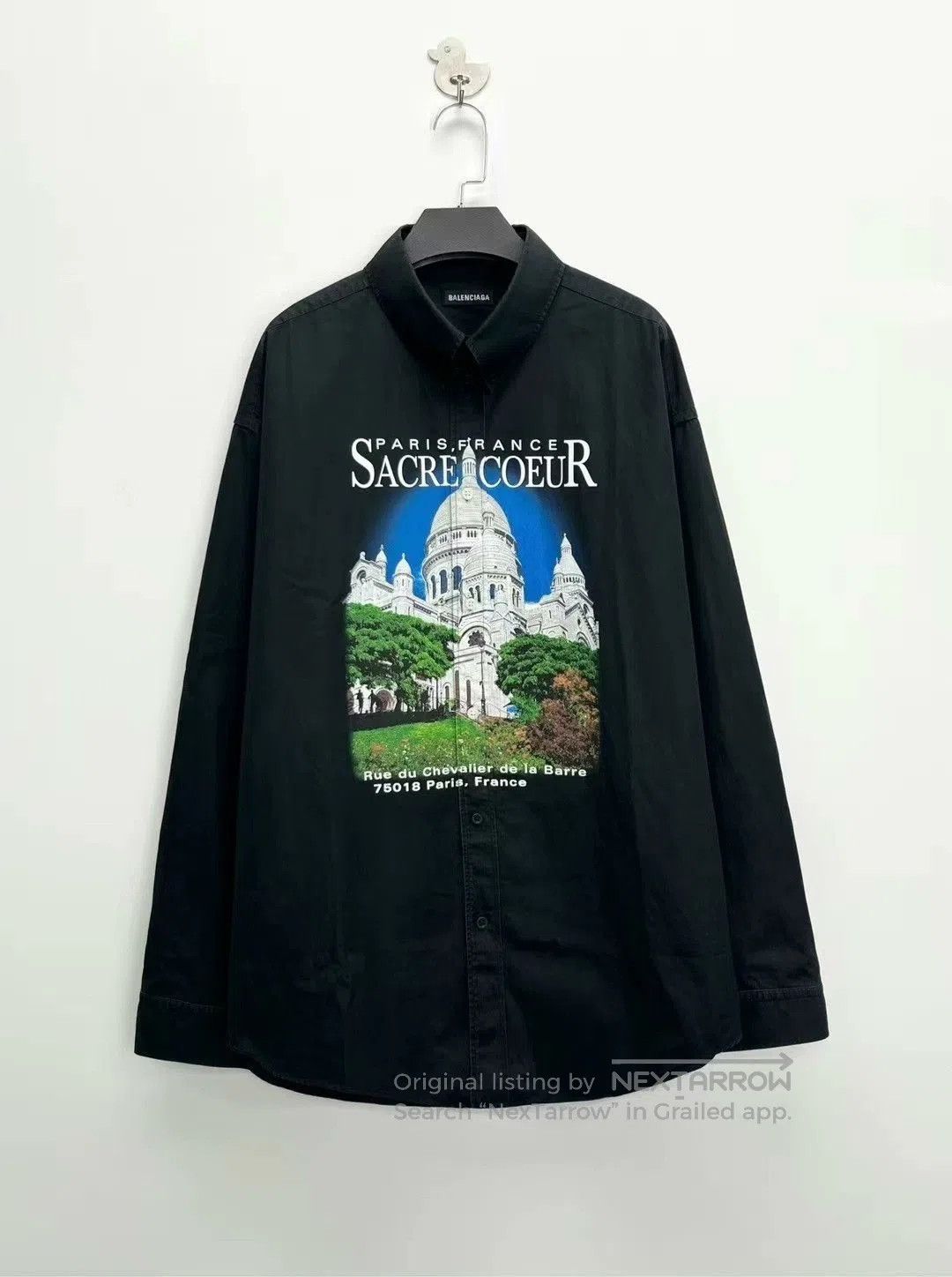 Balenciaga balenciaga black sacre coeur shirt jacket. Size US L / EU 52-54 / 3 - 1 Thumbnail