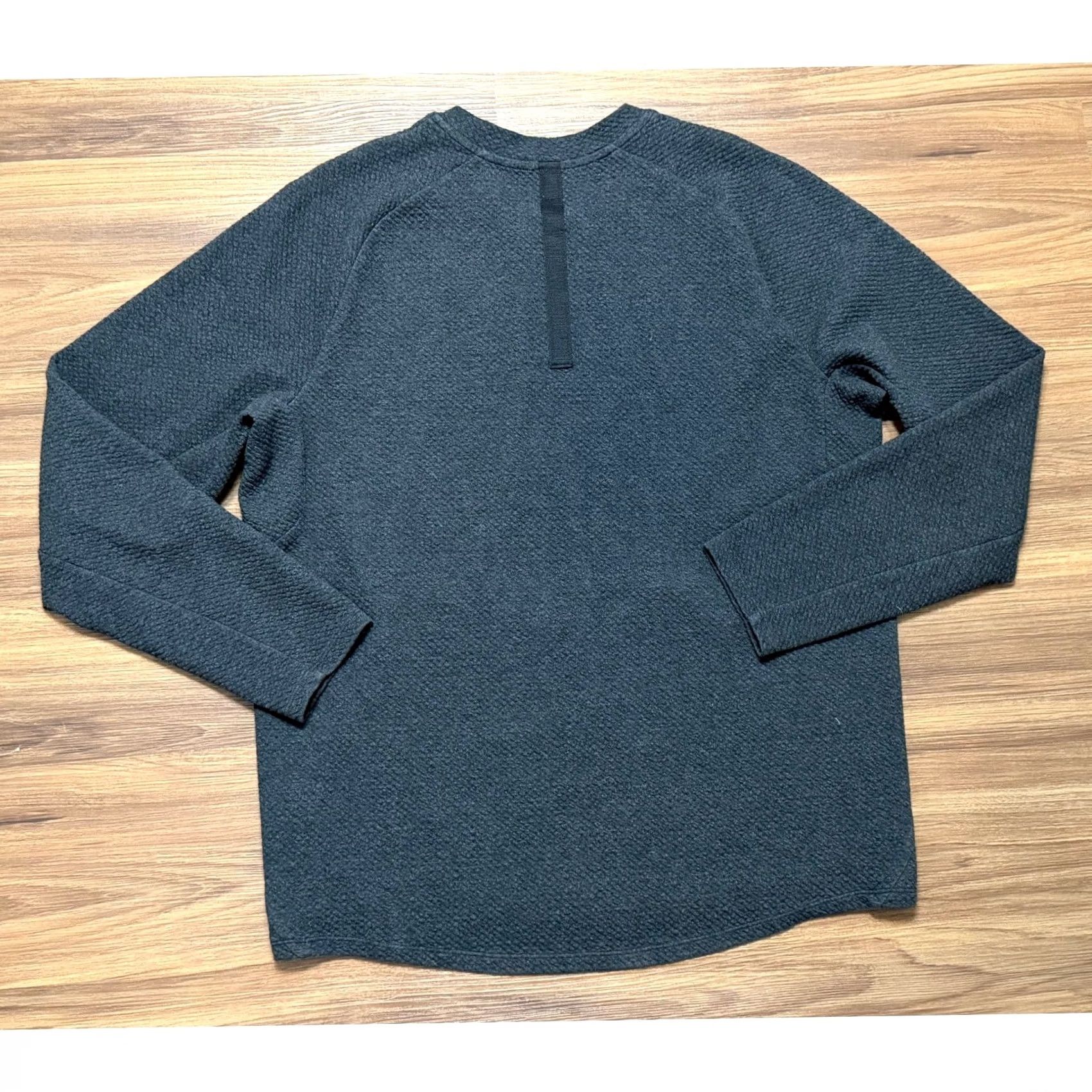 Lululemon Lululemon At Ease Crewneck Pullover Textured Grey Heather Sweatshirt Sz L Size US L / EU 52-54 / 3 - 8 Thumbnail